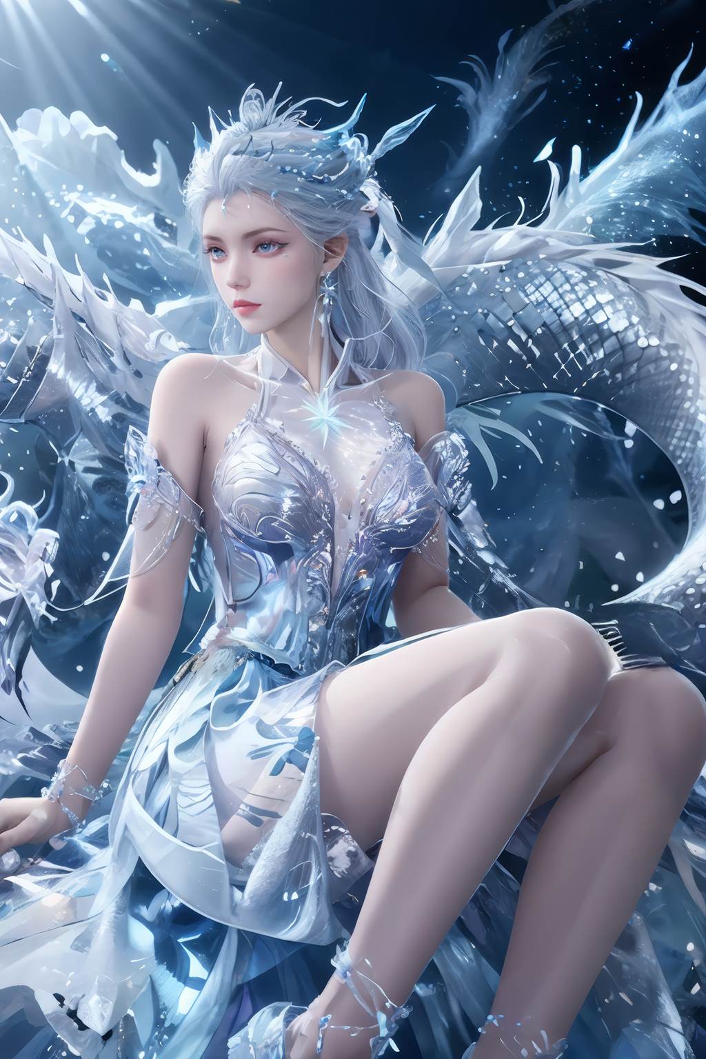 图片[3]-精选AI绘画 813 雪女[40P]-草丛看图