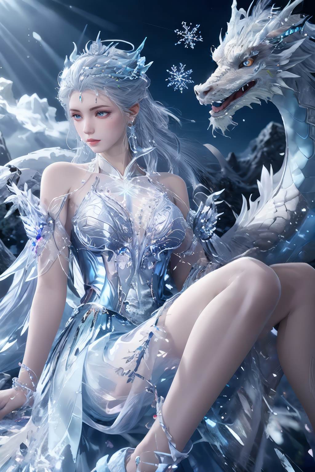 图片[4]-精选AI绘画 813 雪女[40P]-草丛看图