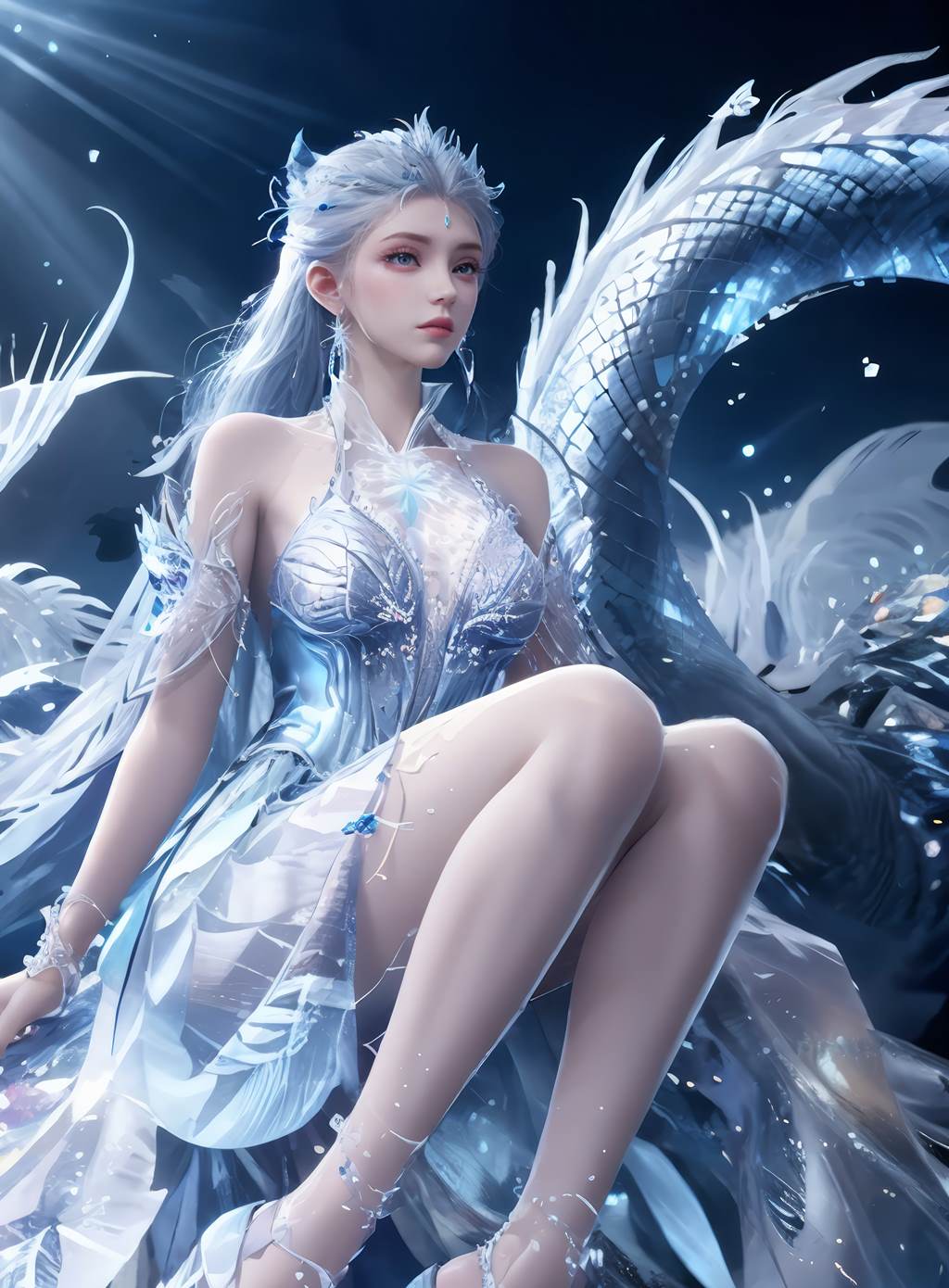 图片[5]-精选AI绘画 813 雪女[40P]-草丛看图