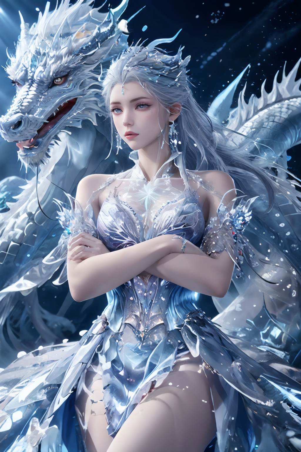 图片[6]-精选AI绘画 813 雪女[40P]-草丛看图