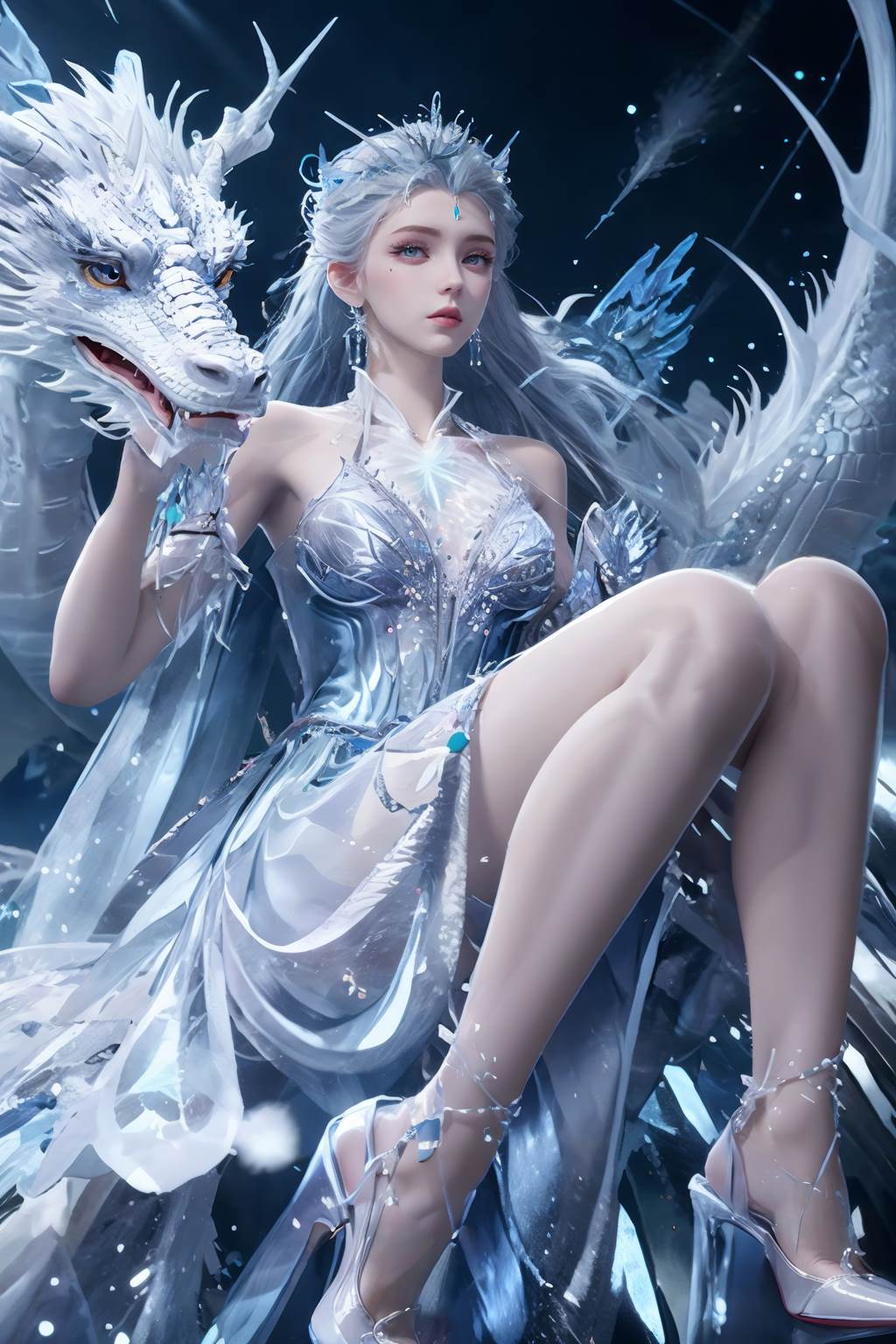 图片[7]-精选AI绘画 813 雪女[40P]-草丛看图