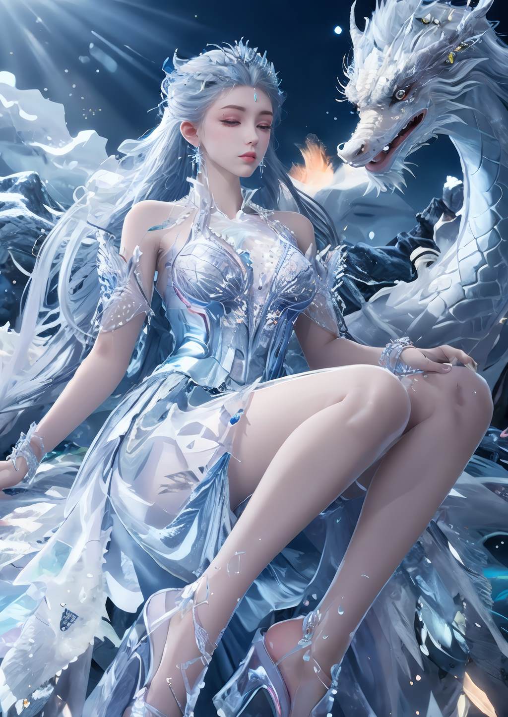 图片[8]-精选AI绘画 813 雪女[40P]-草丛看图