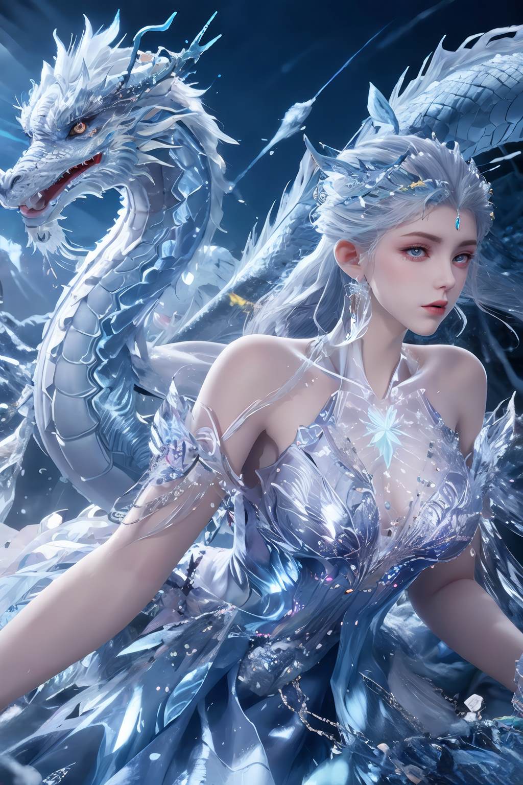 图片[1]-精选AI绘画 813 雪女[40P]-草丛看图