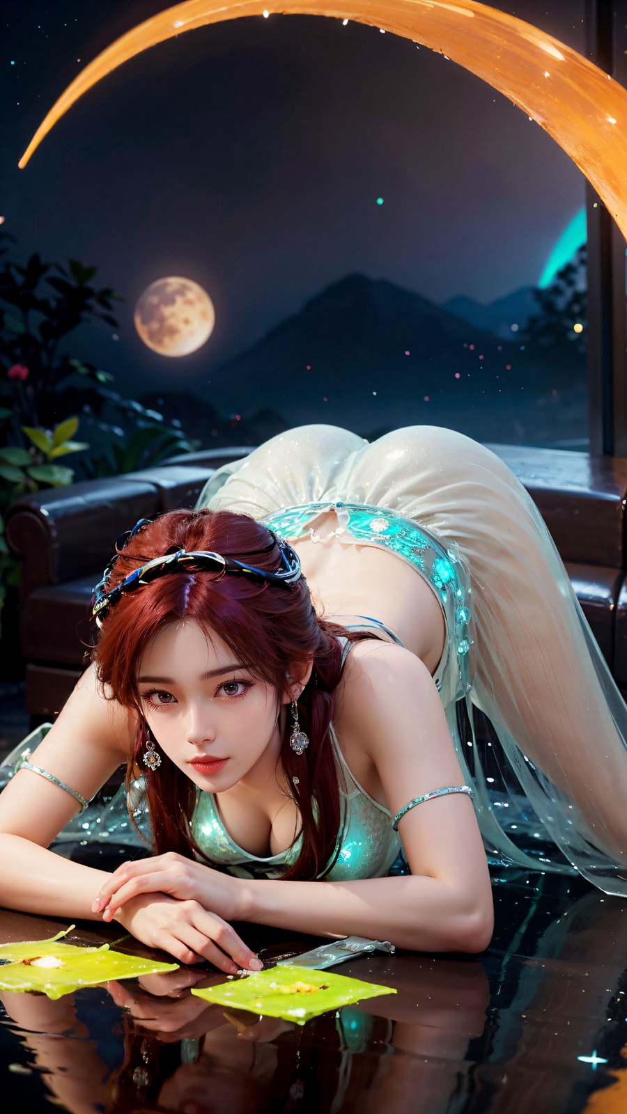 图片[8]-AI绘画 175 完美世界-叶倾仙蓝荧光[25P]-草丛看图