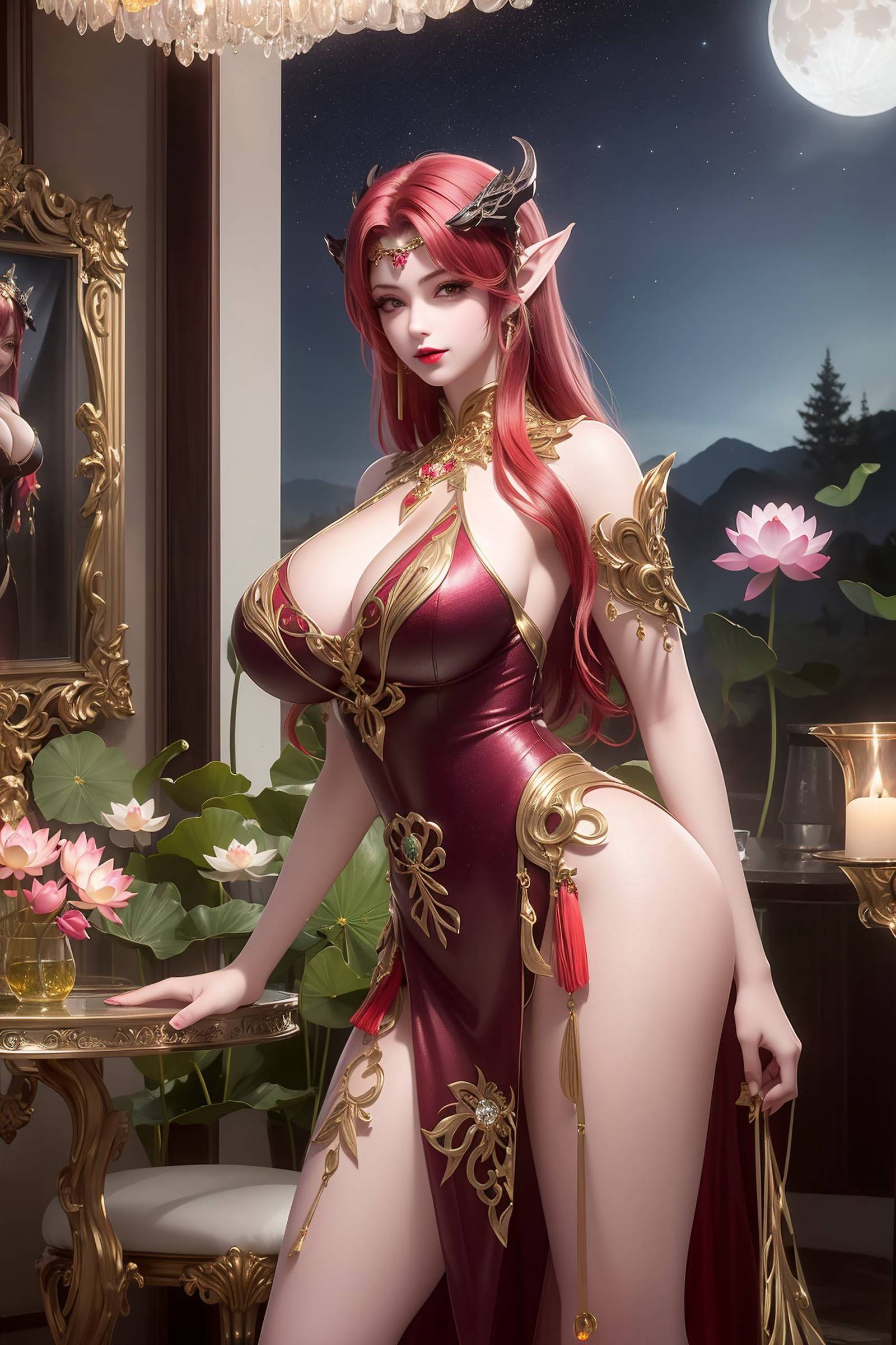 图片[5]-精选AI绘画 296 妖夜[32P]-草丛看图