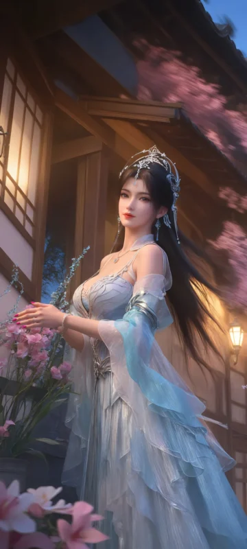 精选AI绘画 885 完美世界-清漪[33P]-草丛看图