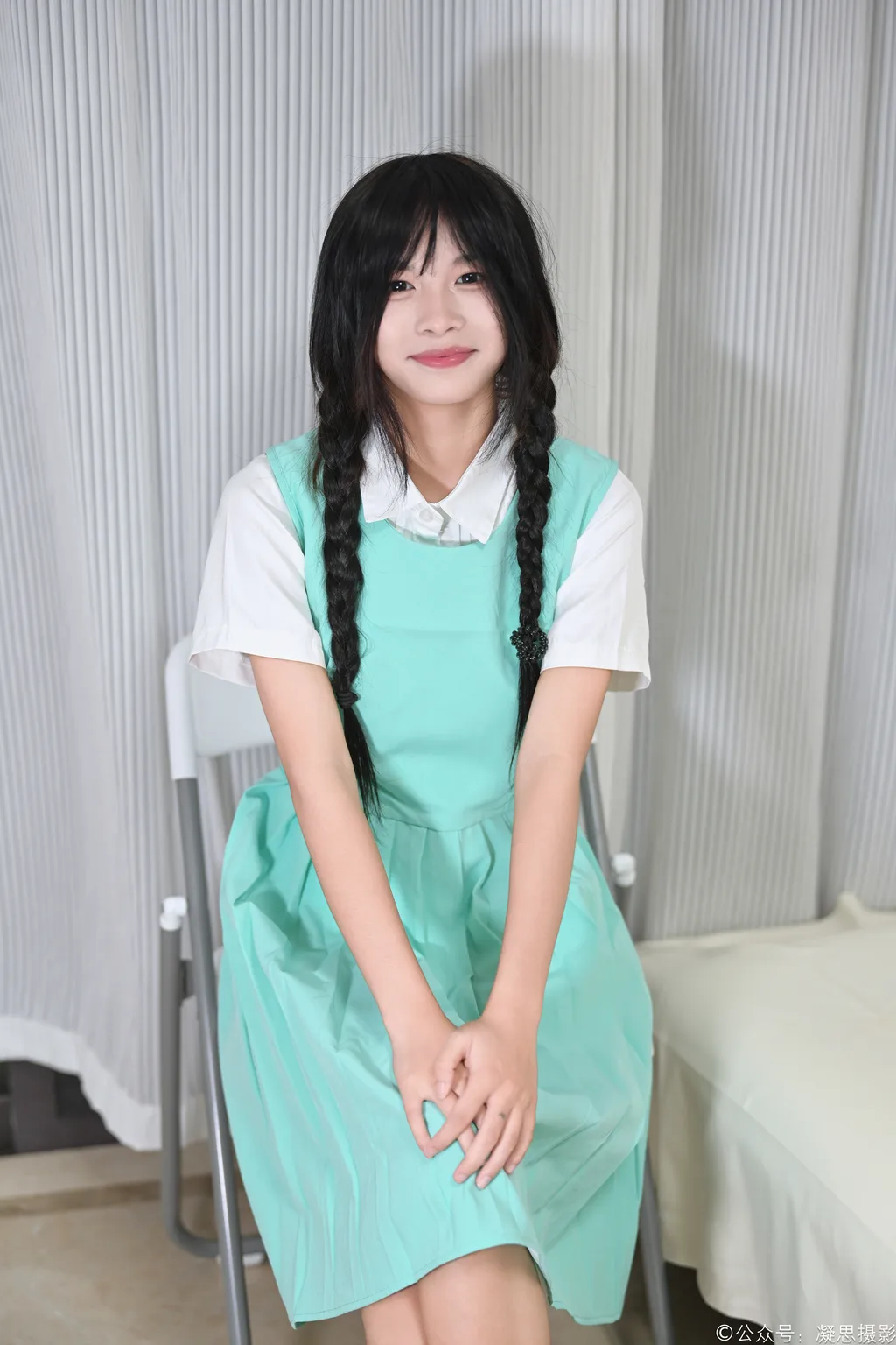 图片[7]-精选凝思摄影 NO.050 沅沅-连衣裙、短白袜、小皮鞋[145P]-草丛看图