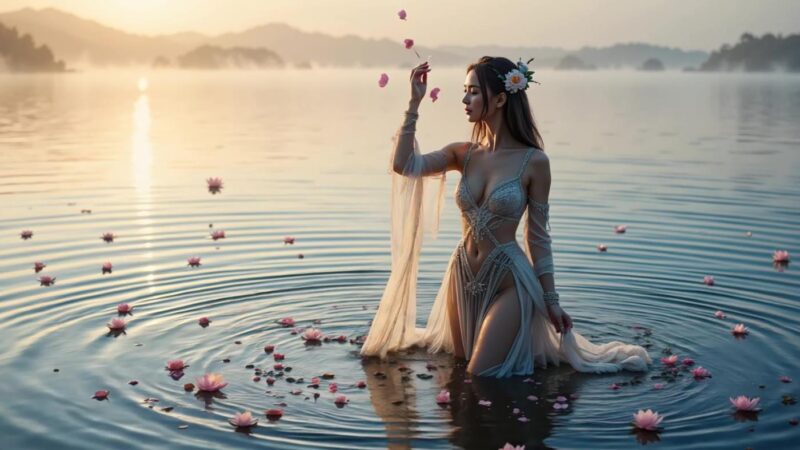 精选[AI Video]Fantasy Music _ Stunning 4K Visuals_ A Mystical Journey with Goddesses for TTRPG _ Relaxation[20P]-草丛看图