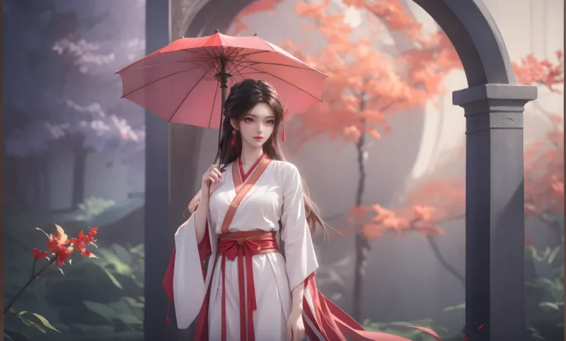 精选AI绘画 873 完美世界-火灵儿[16P]-草丛看图