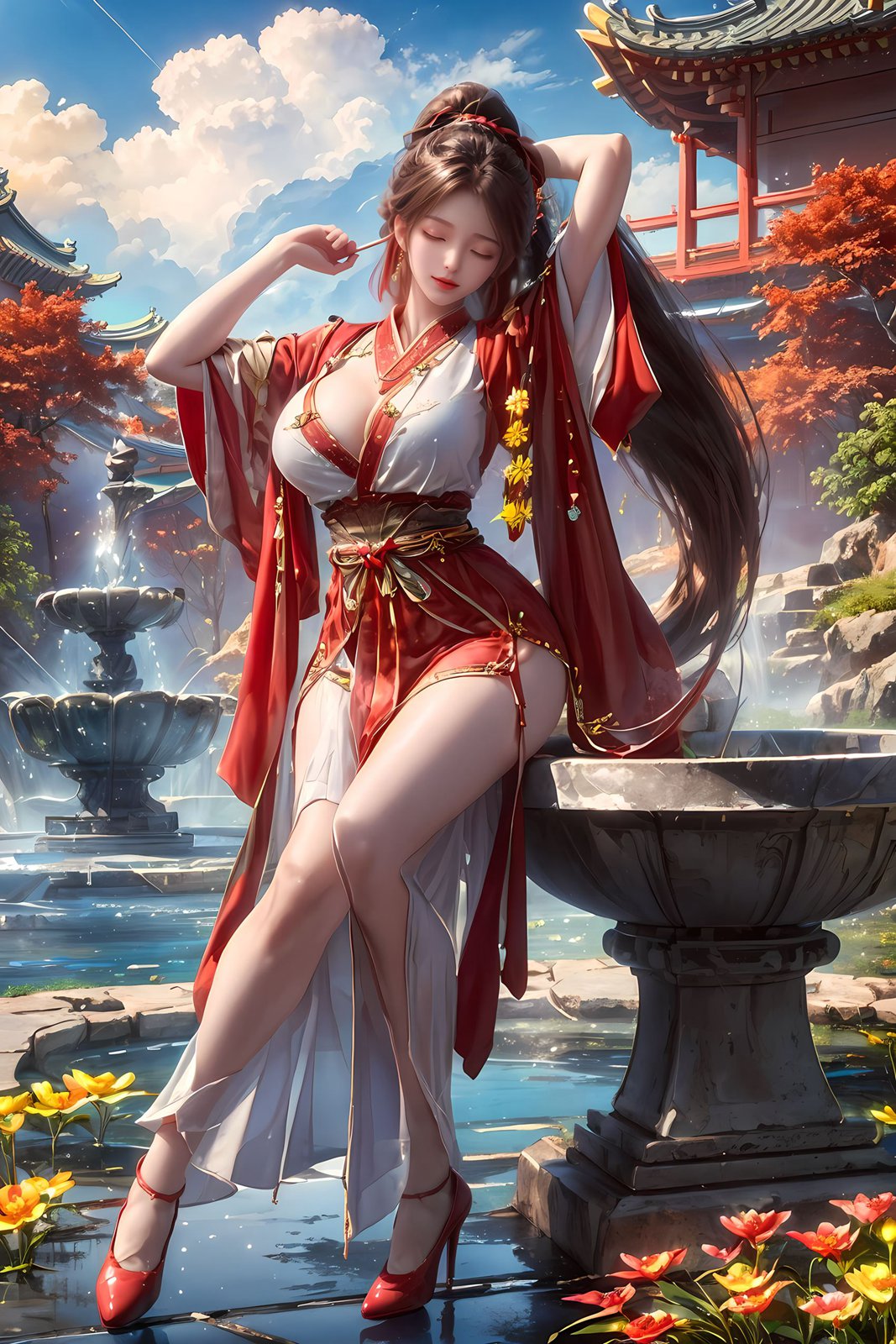 图片[8]-精选AI绘画 172 完美世界-火灵儿[12P]-草丛看图