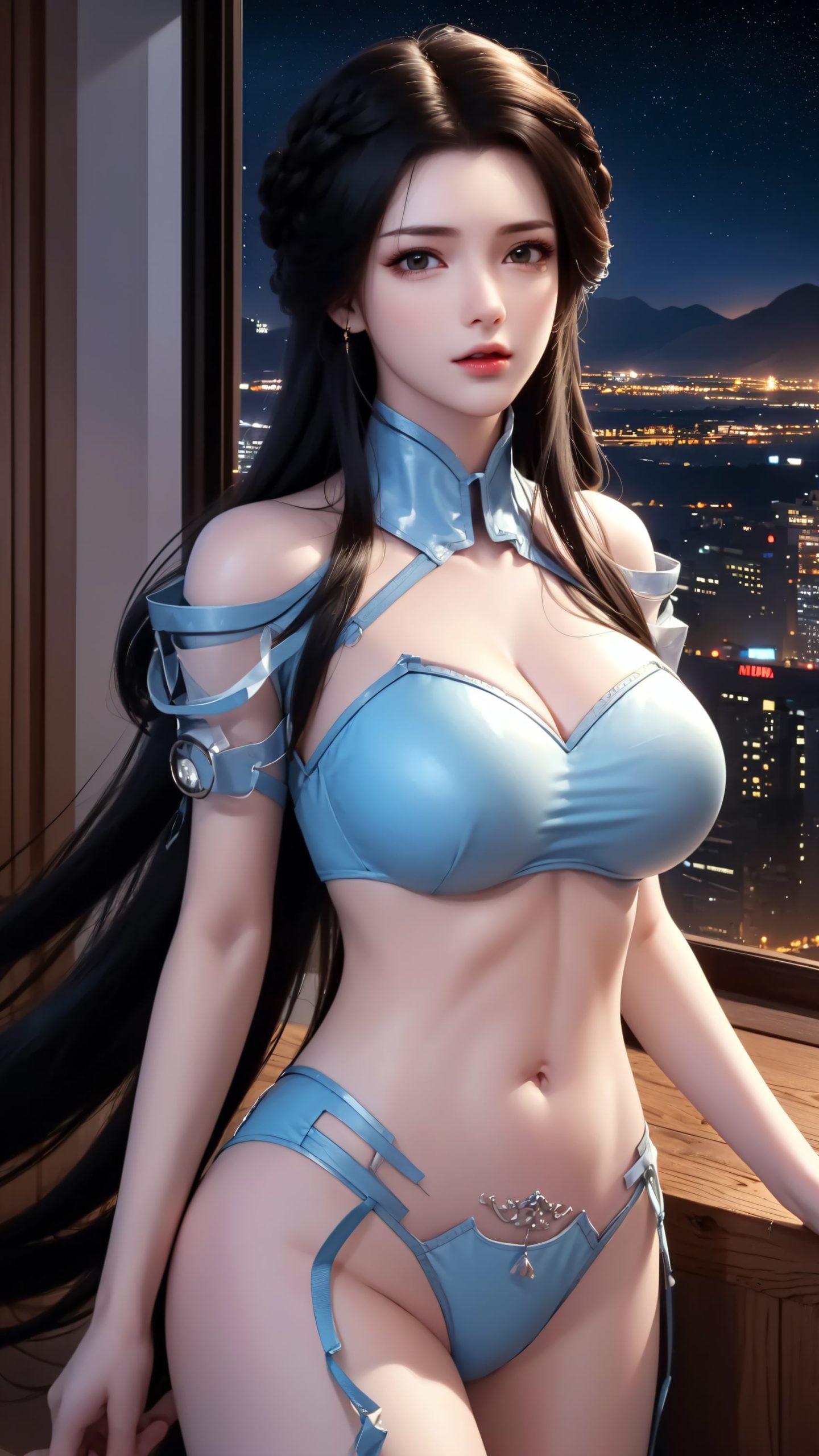 图片[2]-精选AI绘画 212 星辰变-姜立仅身皮衣[42P]-草丛看图