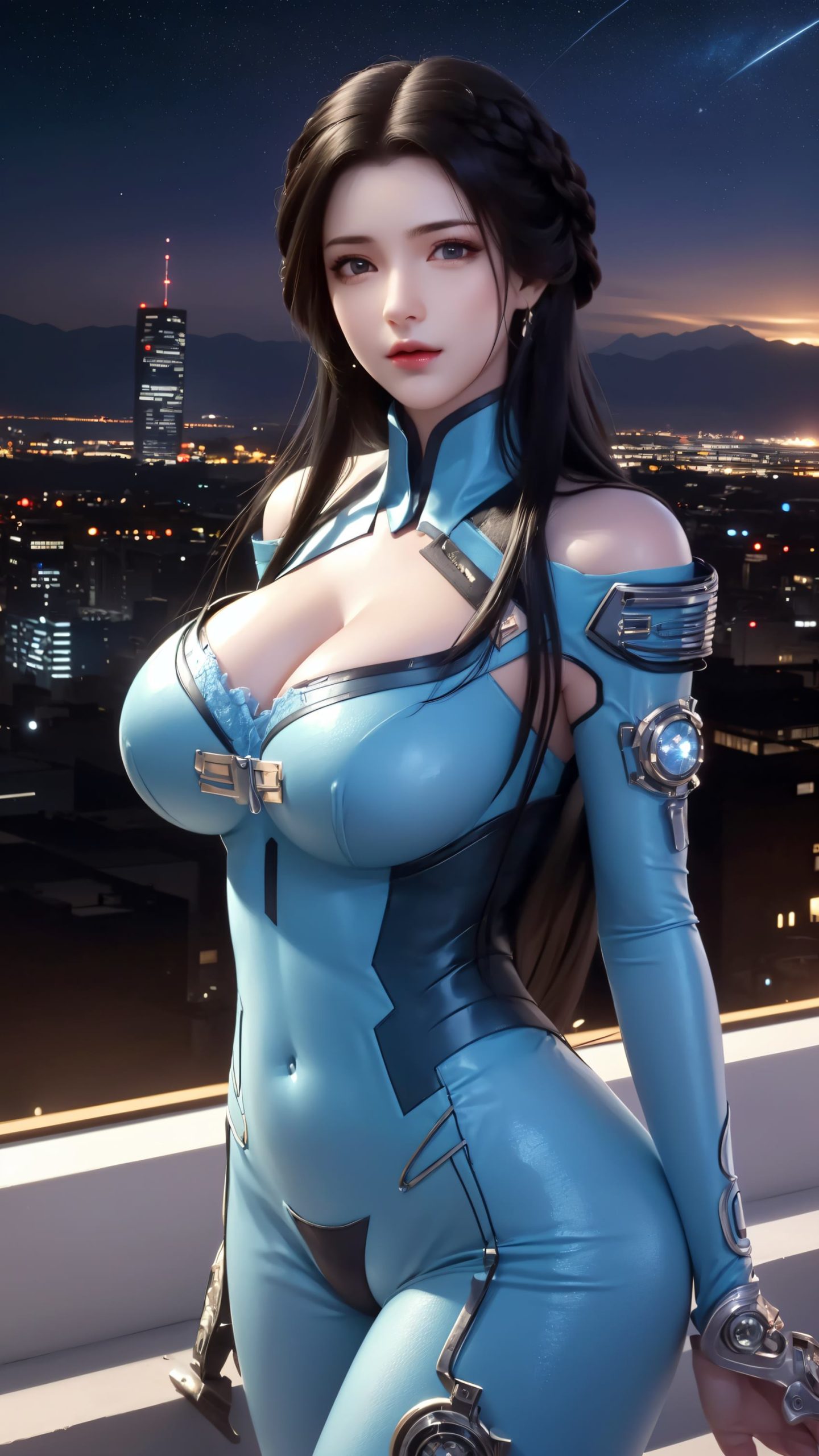 图片[6]-精选AI绘画 212 星辰变-姜立仅身皮衣[42P]-草丛看图