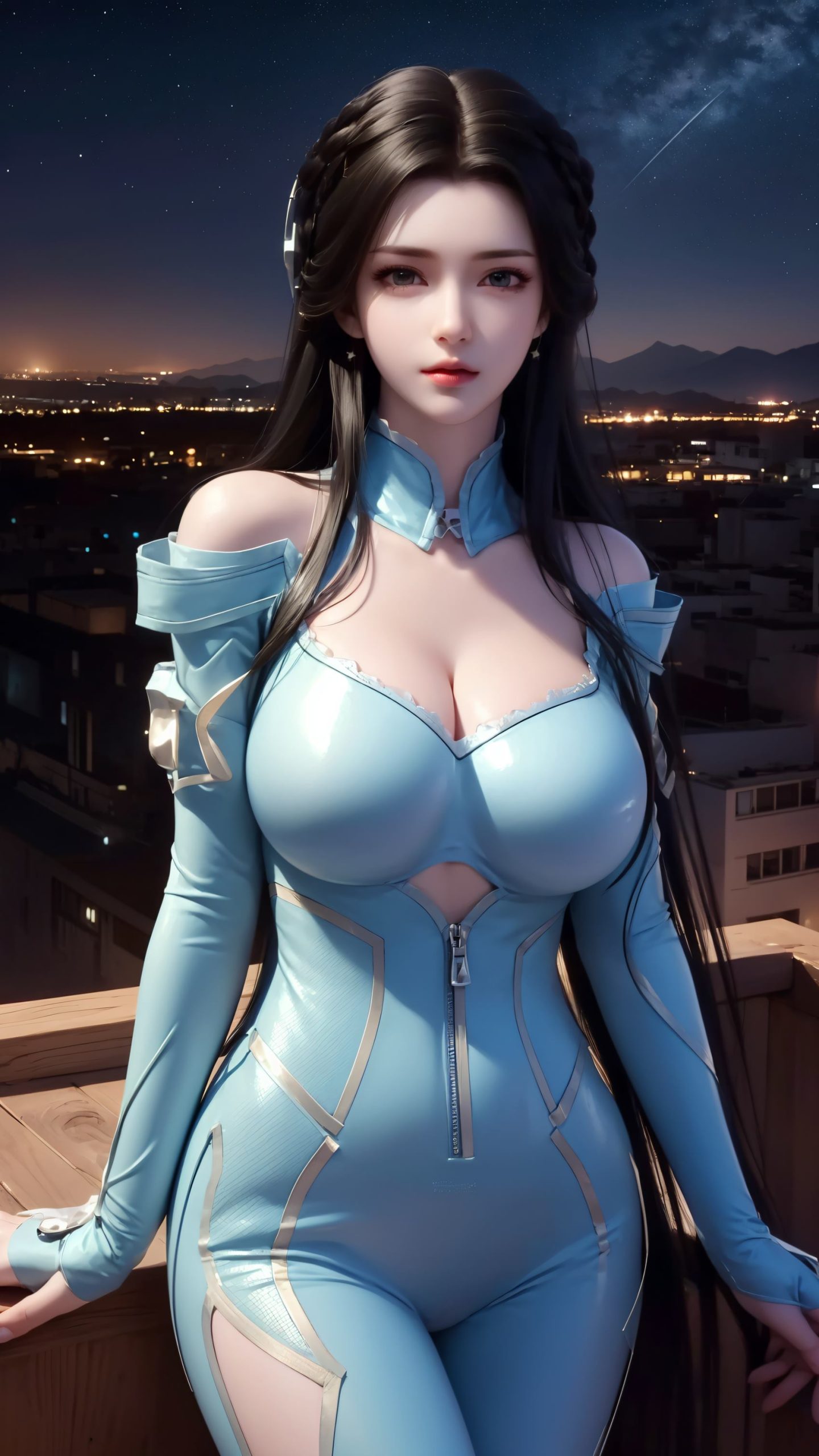 图片[7]-精选AI绘画 212 星辰变-姜立仅身皮衣[42P]-草丛看图