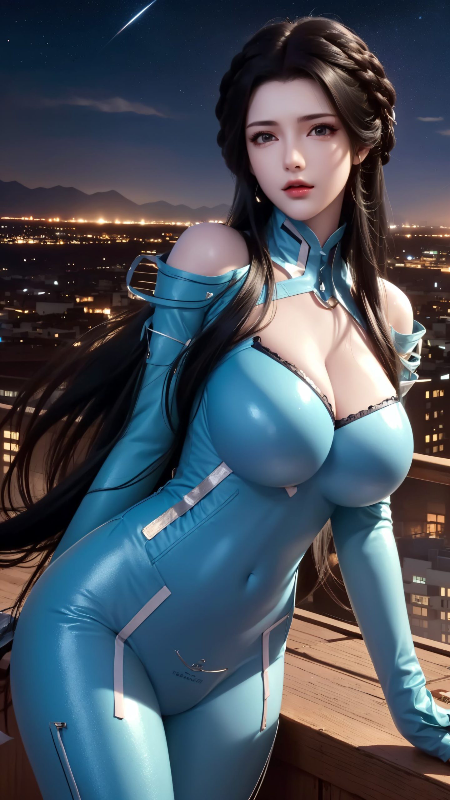 图片[8]-精选AI绘画 212 星辰变-姜立仅身皮衣[42P]-草丛看图