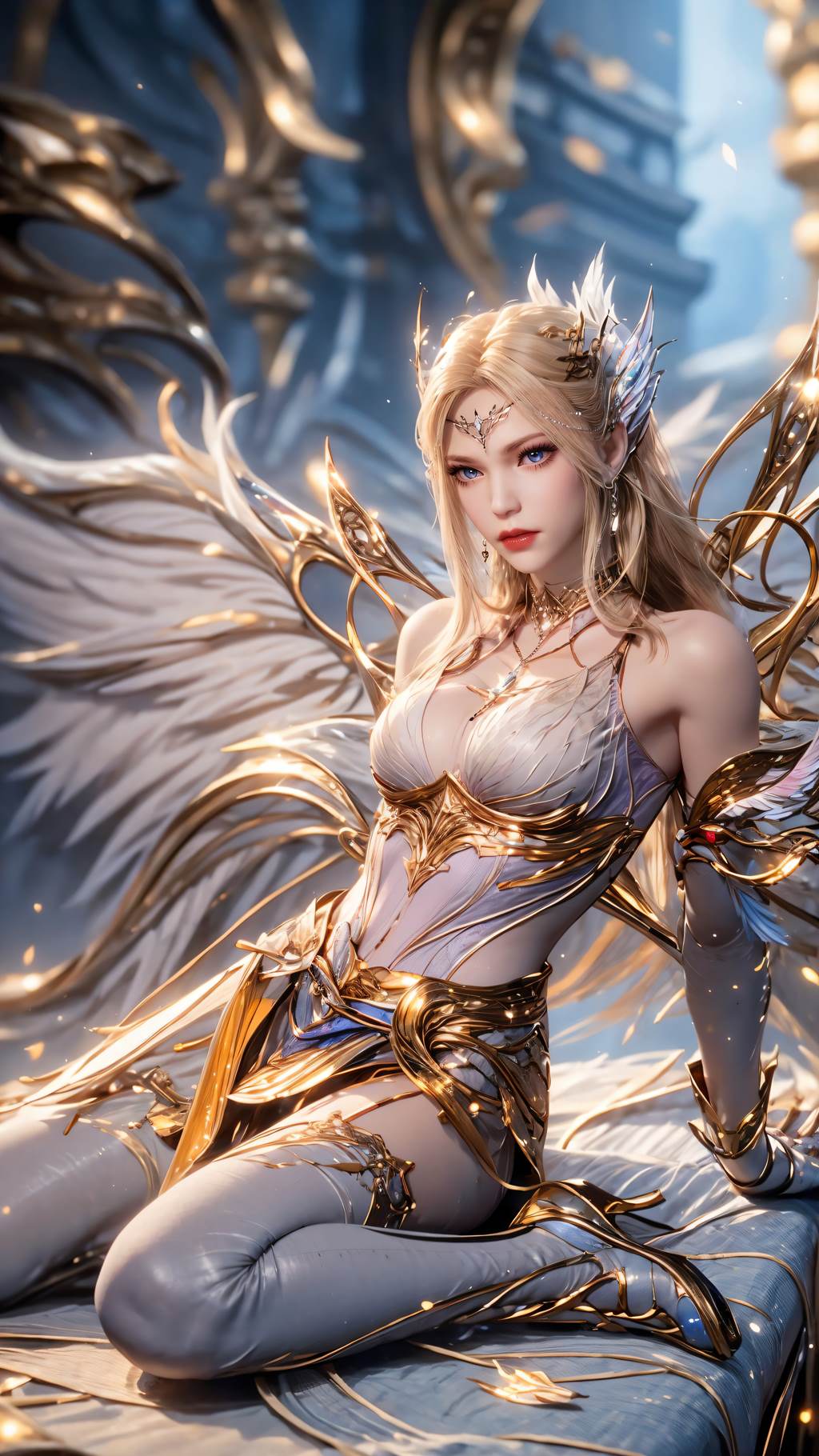 图片[5]-精选AI绘画 761 千仞雪-六翼天使[43P]-草丛看图