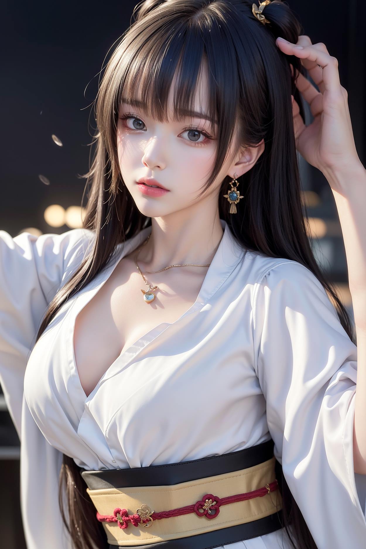 图片[3]-精选AI绘画 589 白衣小师妹 AI 古典 美女[147P]-草丛看图