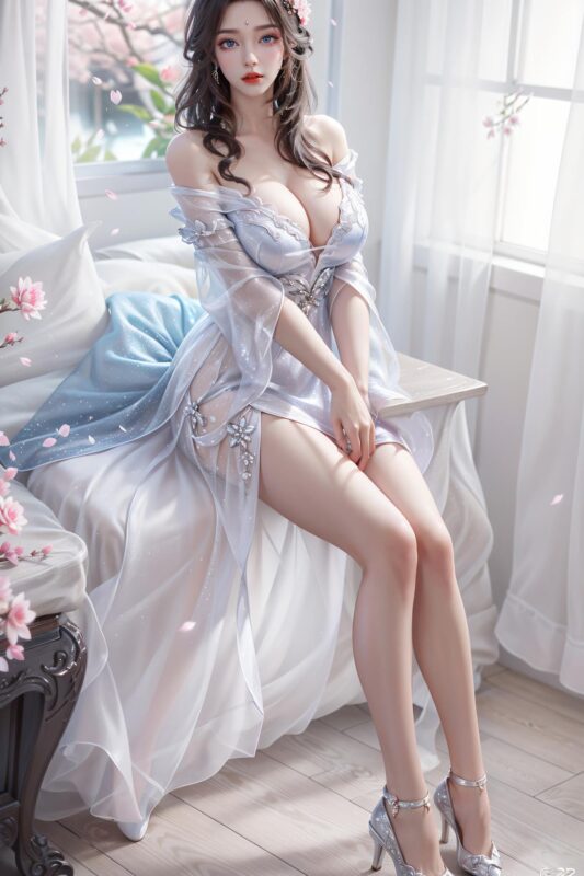 精选AI绘画 688 完美世界-月婵[36P]-草丛看图