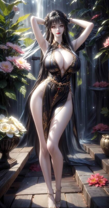 精选AI绘画 377 白月蓉[18P]-草丛看图