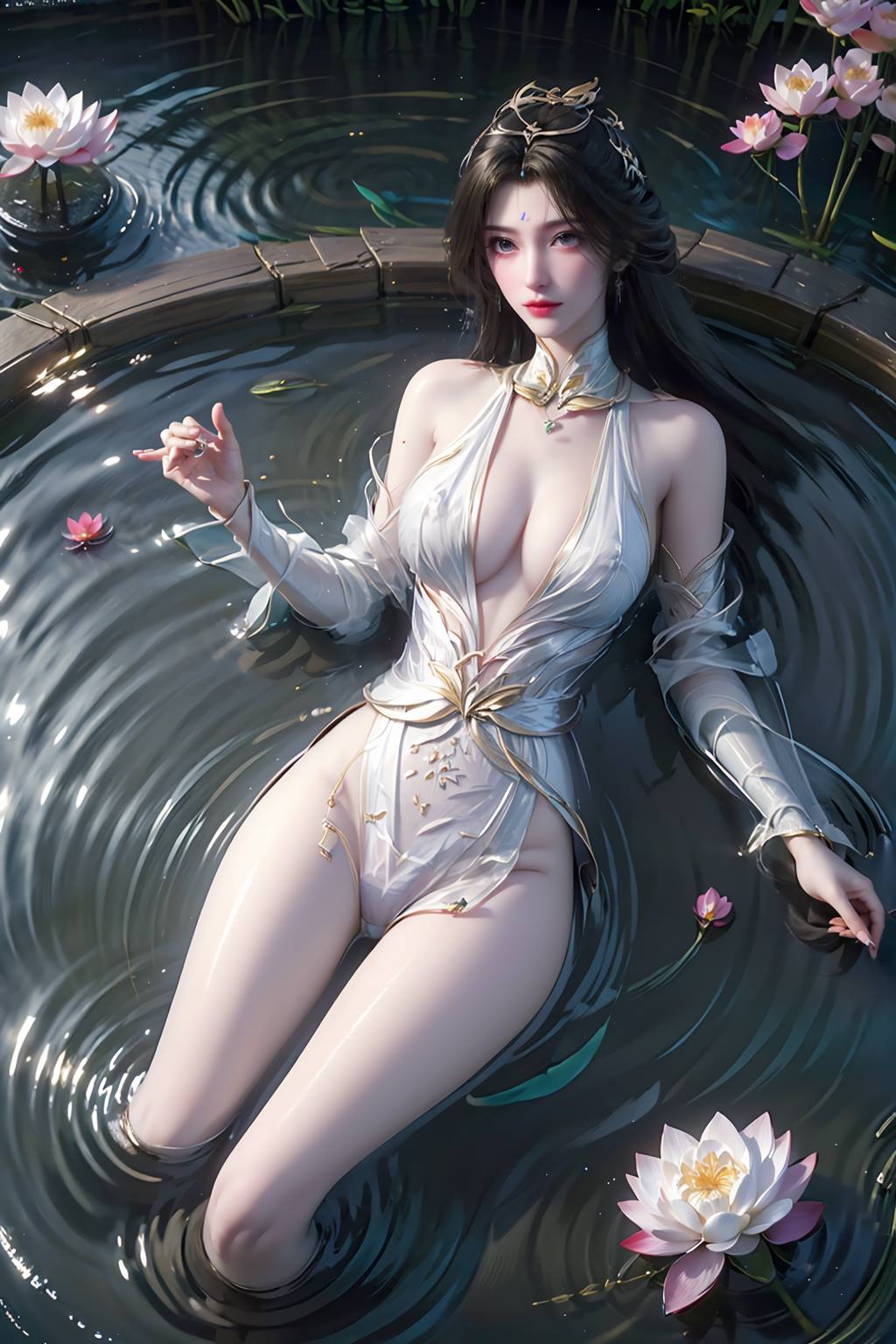 图片[4]-精选AI绘画 744 完美-清漪[66P]-草丛看图