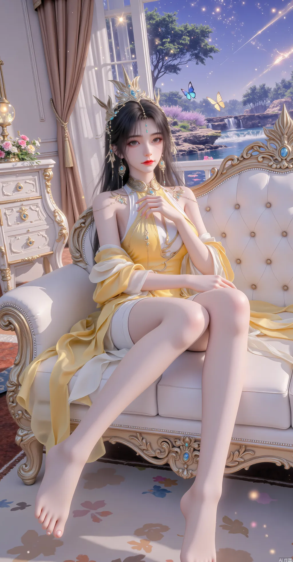 图片[1]-精选AI绘画 852 雨梦凰女[35P]-草丛看图