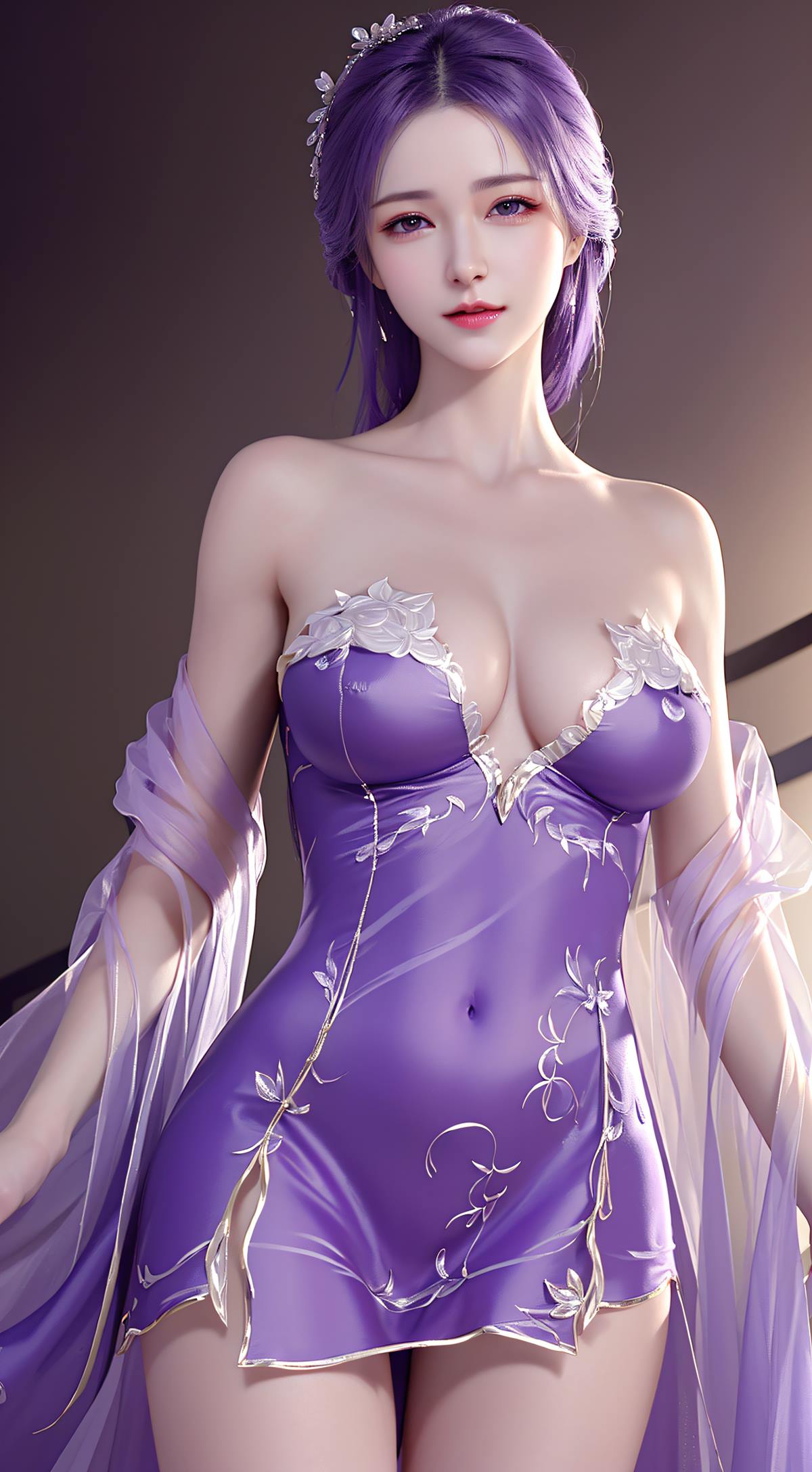 图片[7]-精选AI 绘画 613 云曦紫[21P]-草丛看图