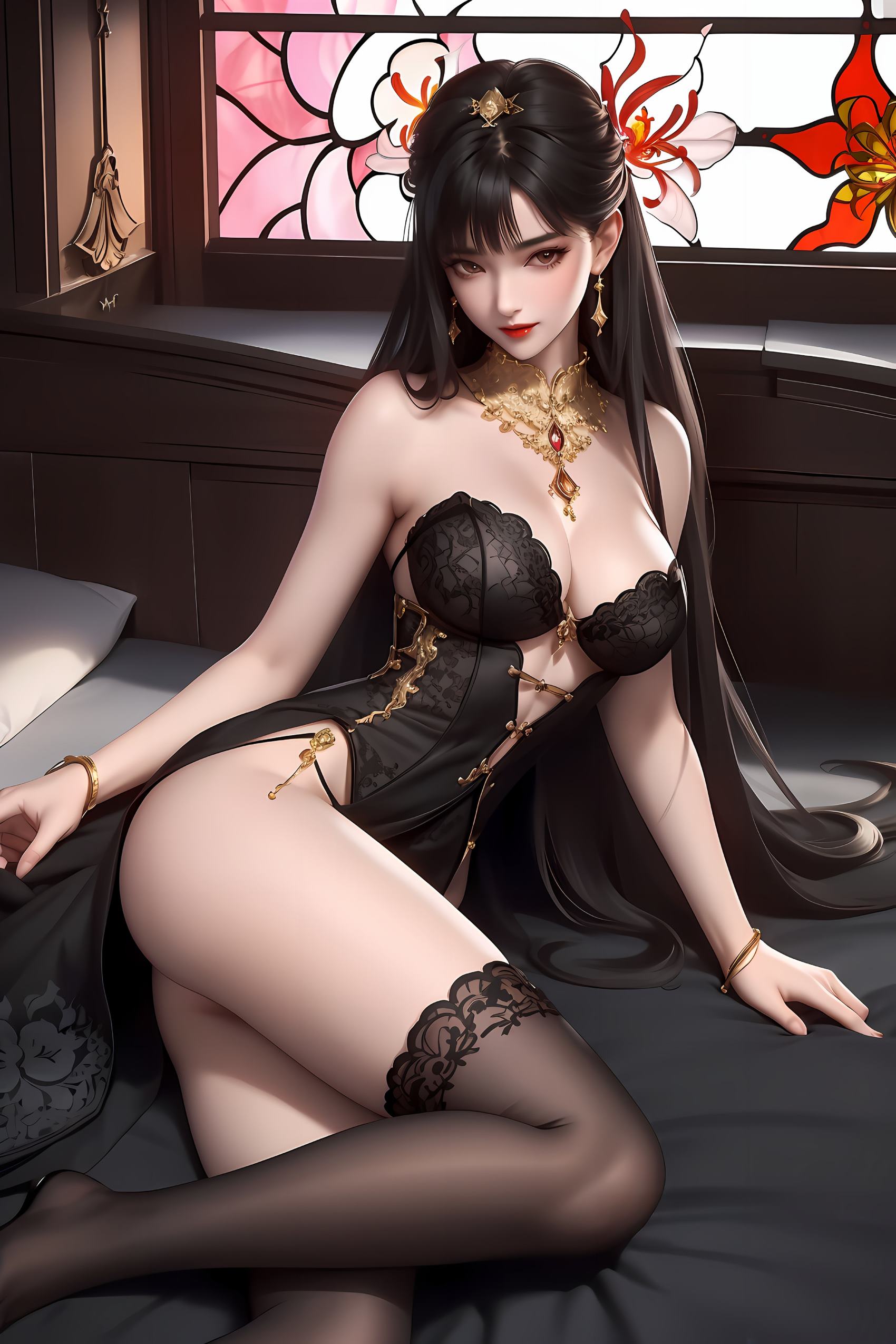 图片[7]-精选AI绘画 247 倩女阿初[42P]-草丛看图