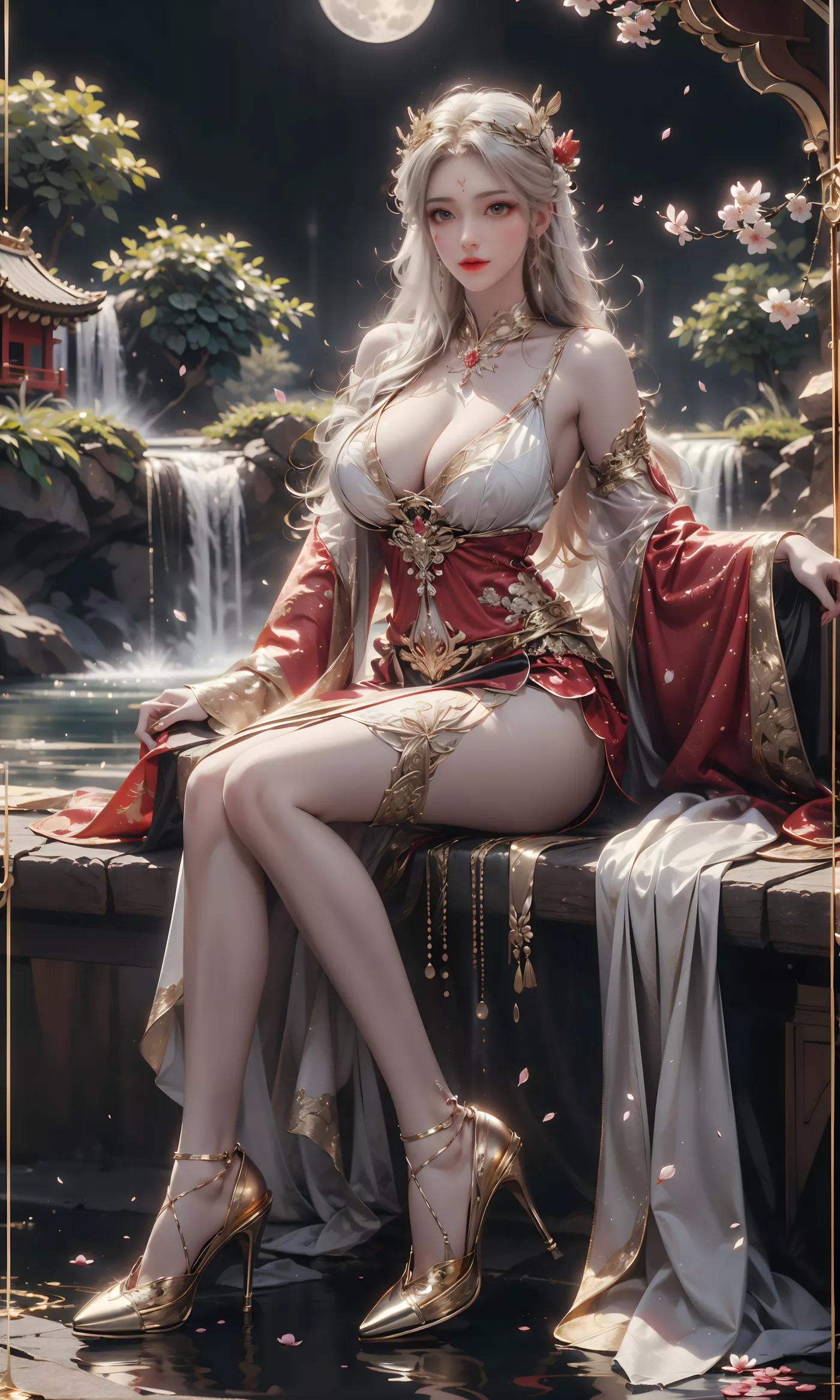 图片[3]-精选AI绘画 460 高山流水[23P]-草丛看图