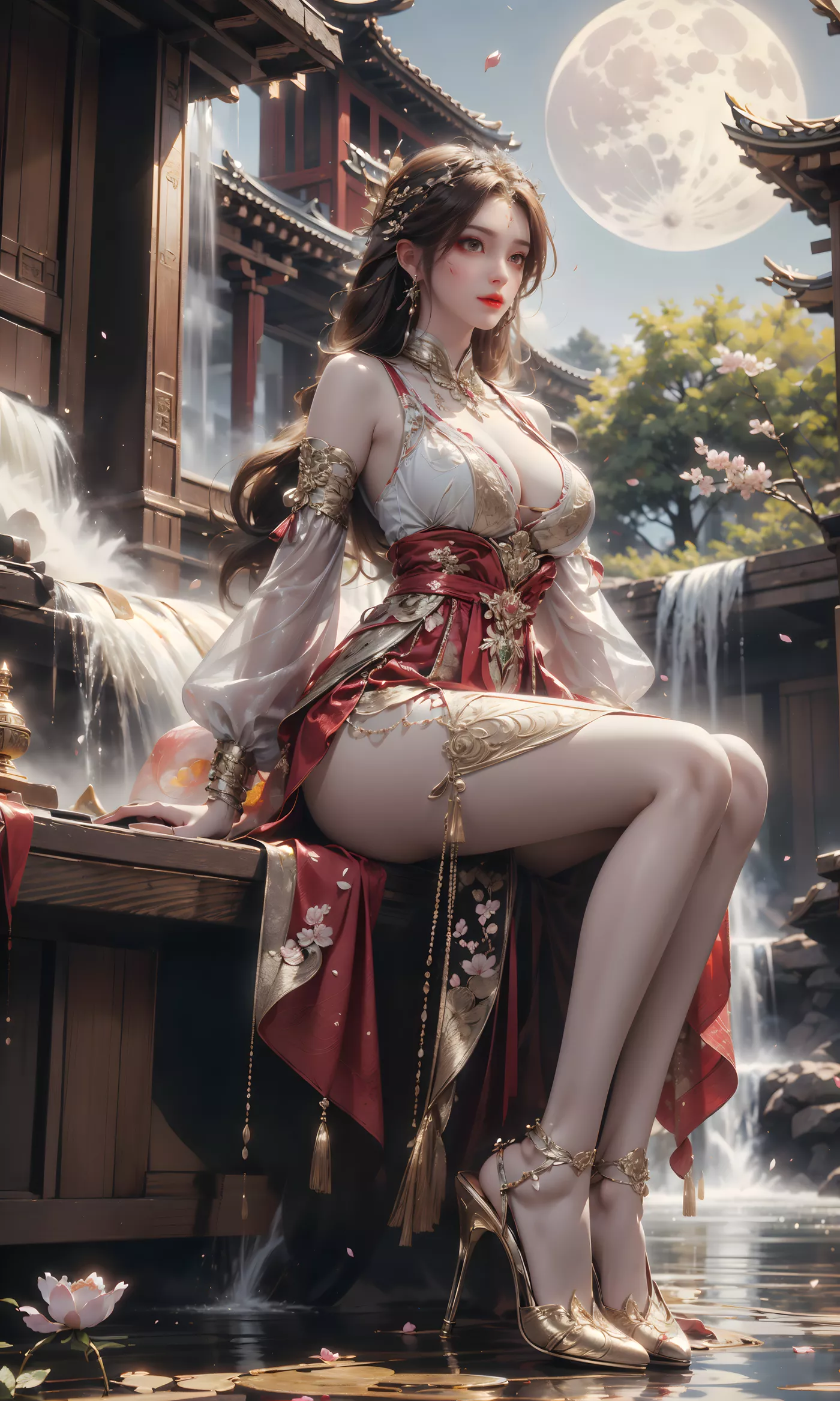 图片[5]-精选AI绘画 460 高山流水[23P]-草丛看图