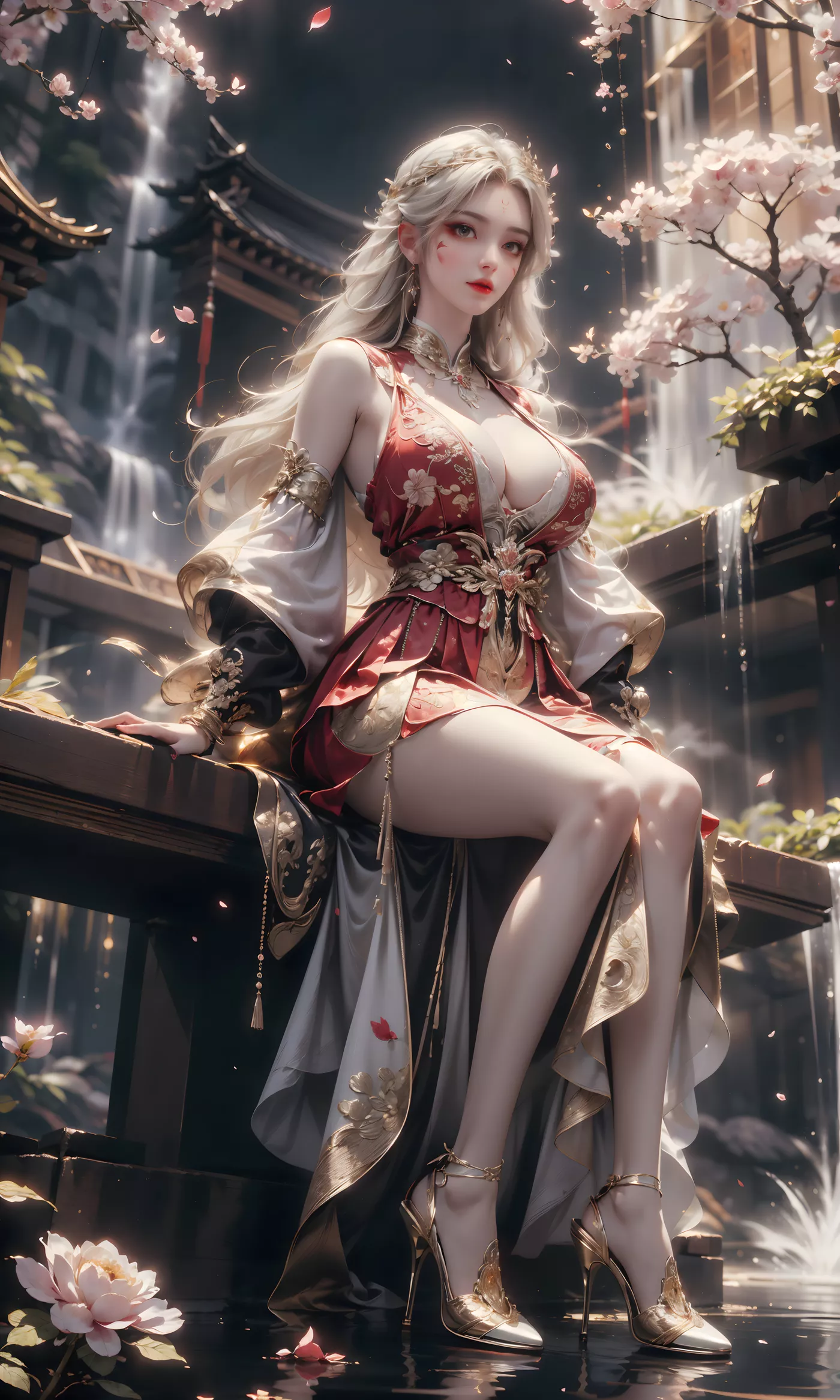 图片[8]-精选AI绘画 460 高山流水[23P]-草丛看图