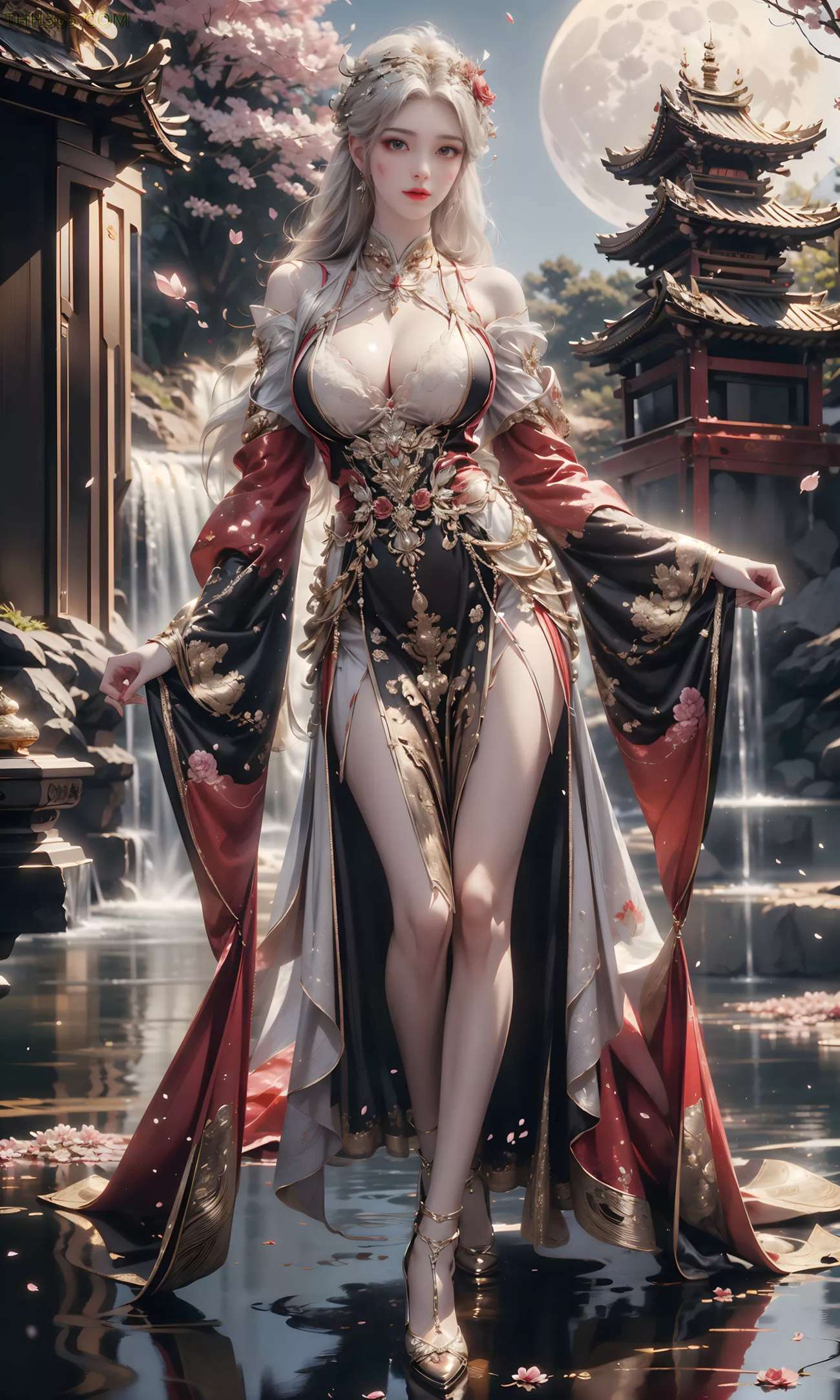 图片[1]-精选AI绘画 460 高山流水[23P]-草丛看图