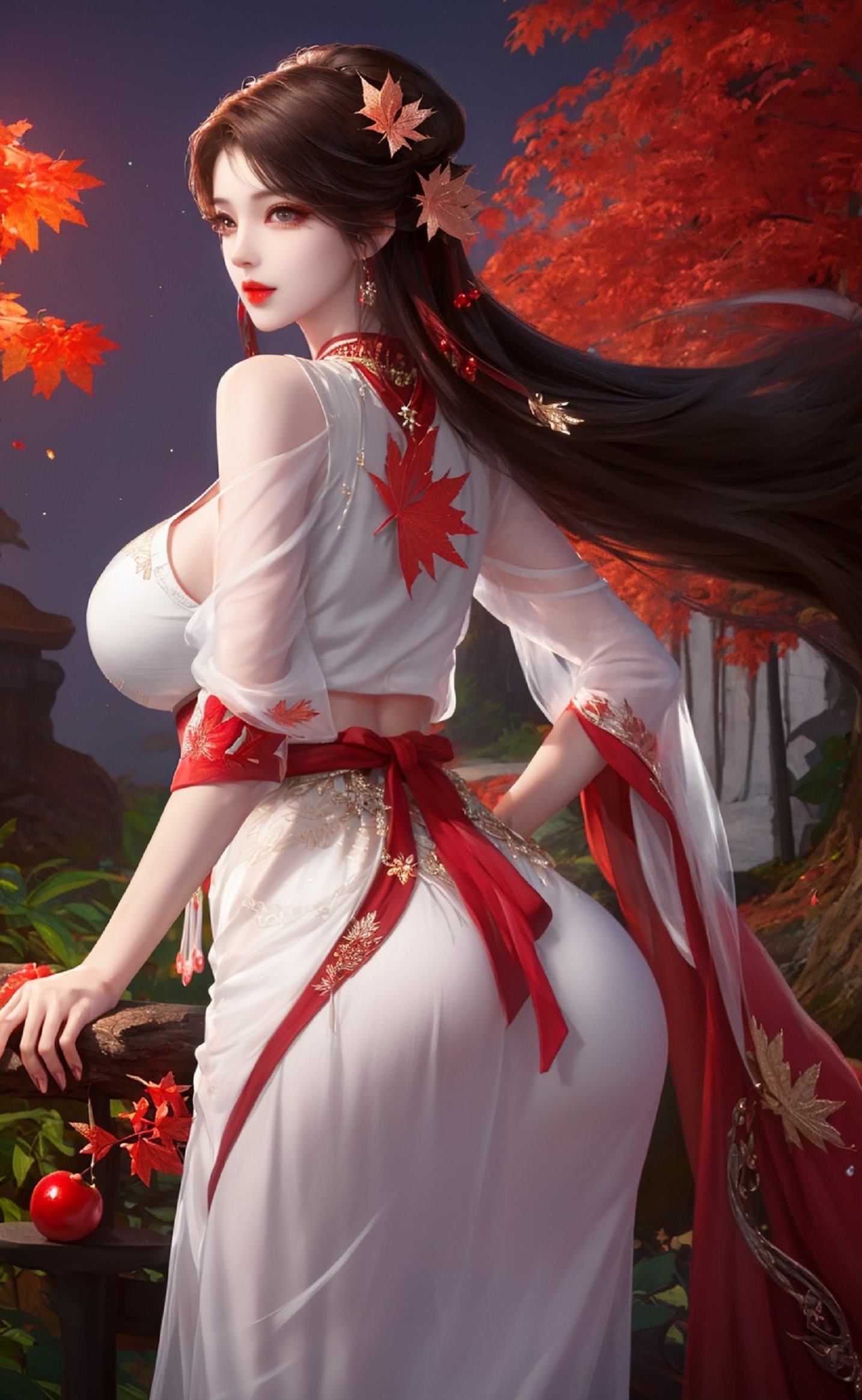 图片[3]-精选AI绘画 271 火灵儿白纱睡衣[10P]-草丛看图