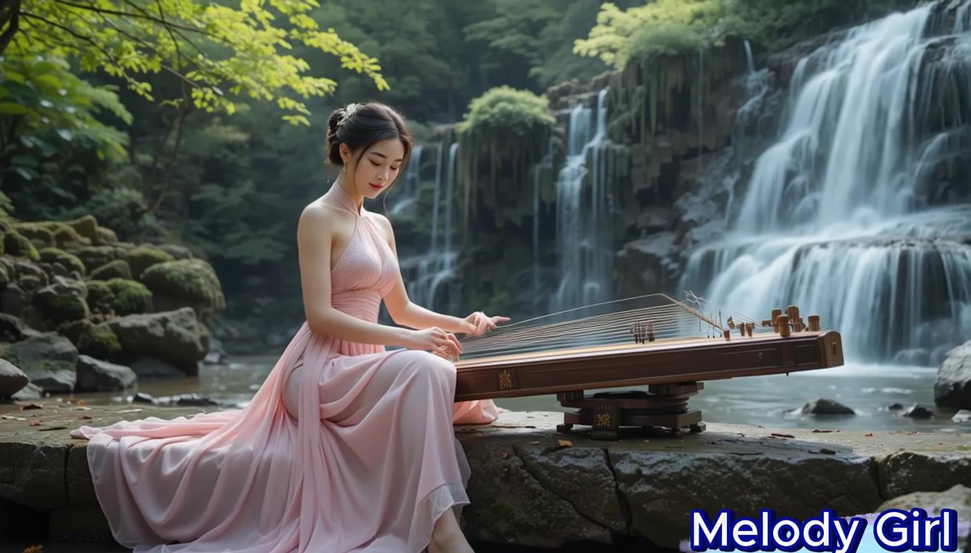 图片[2]-精选[AI Video]Guzheng _ Guqin Relaxing Music – Gentle Melodies by the Waterfall[20P]-草丛看图