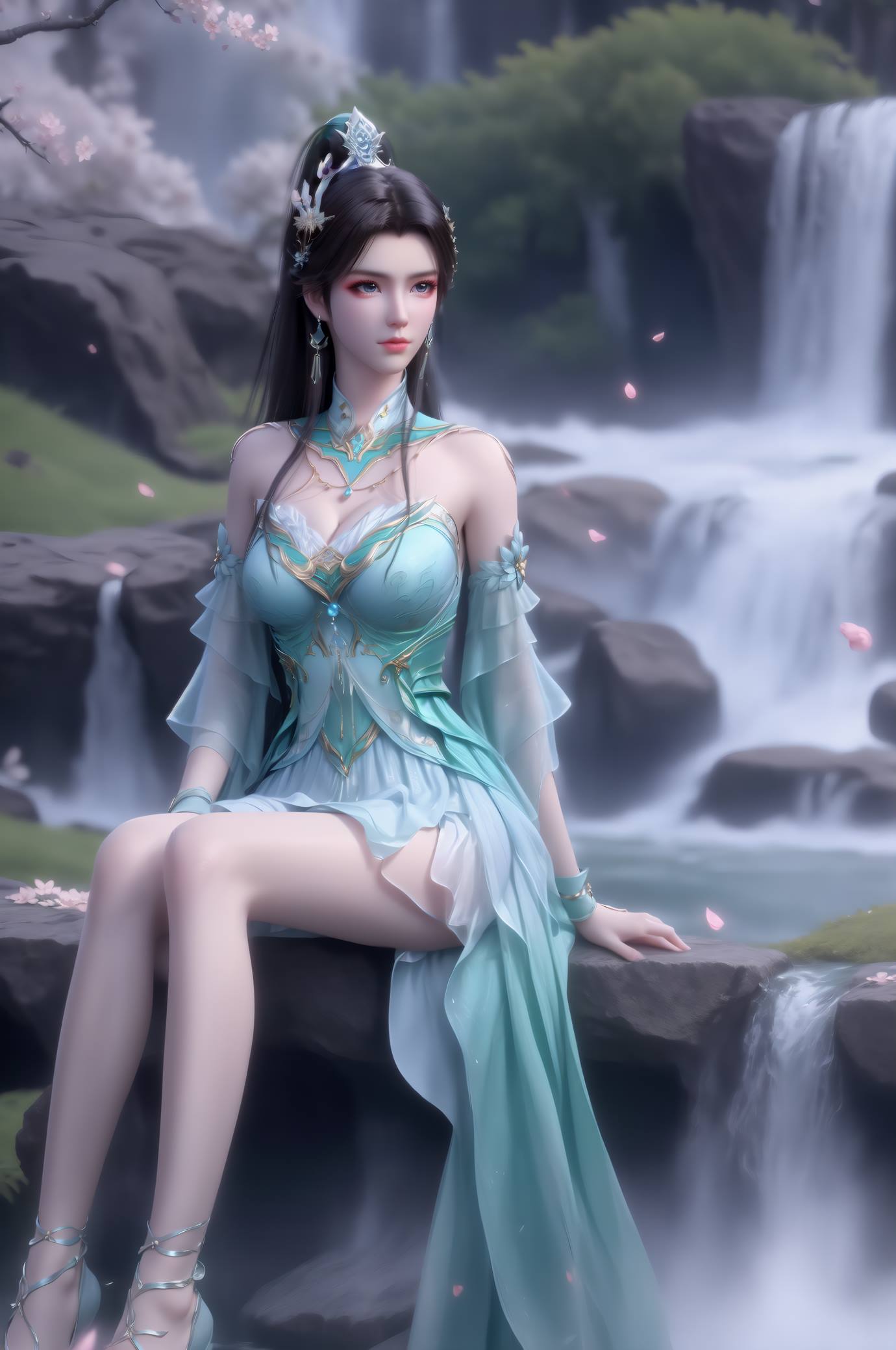 图片[3]-精选AI绘画 553 古熏儿（花开图包系列）[35P]-草丛看图