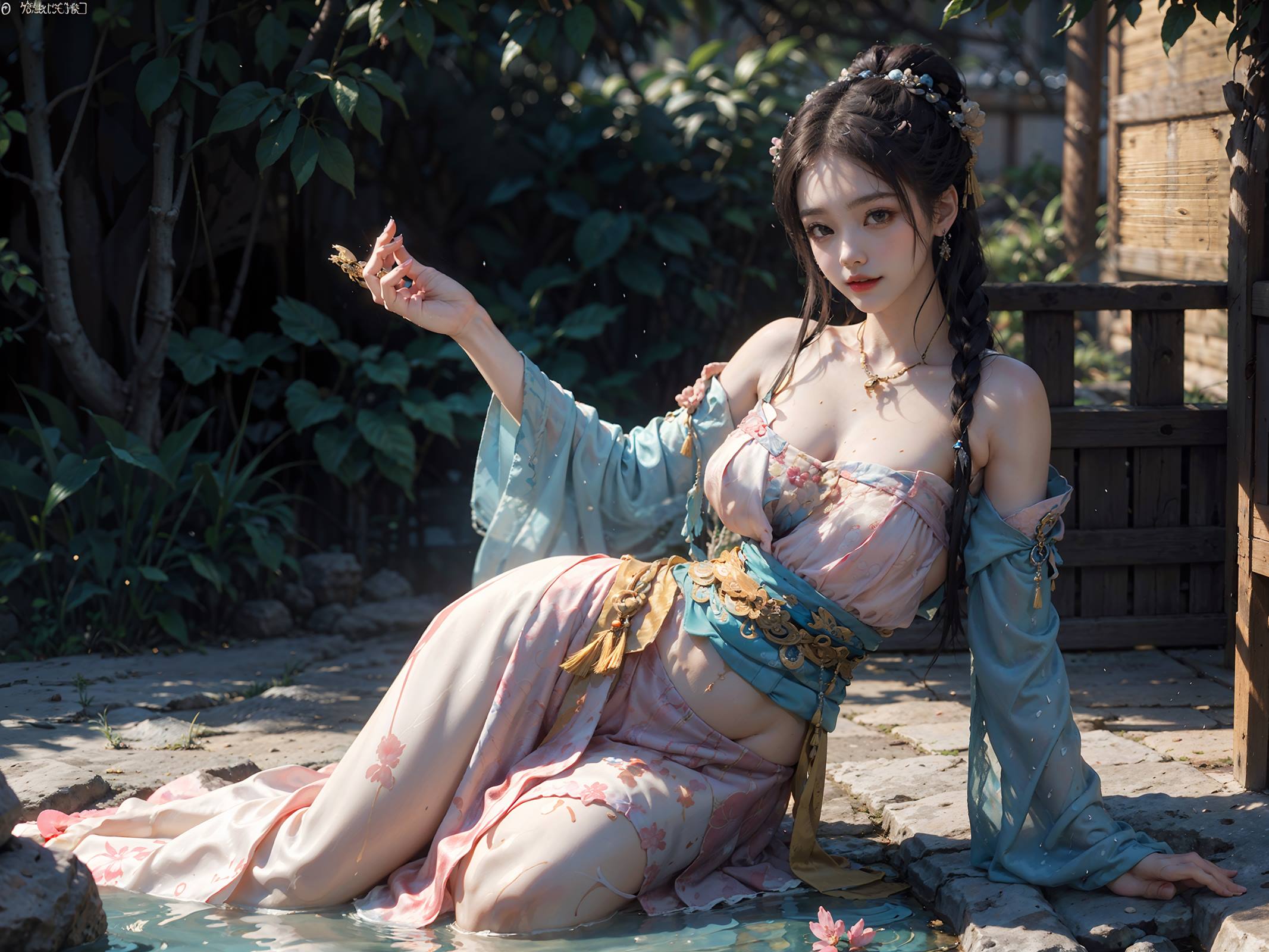 图片[3]-精选AI绘画 066 横向可做壁纸的古风美仁 [22P]-草丛看图