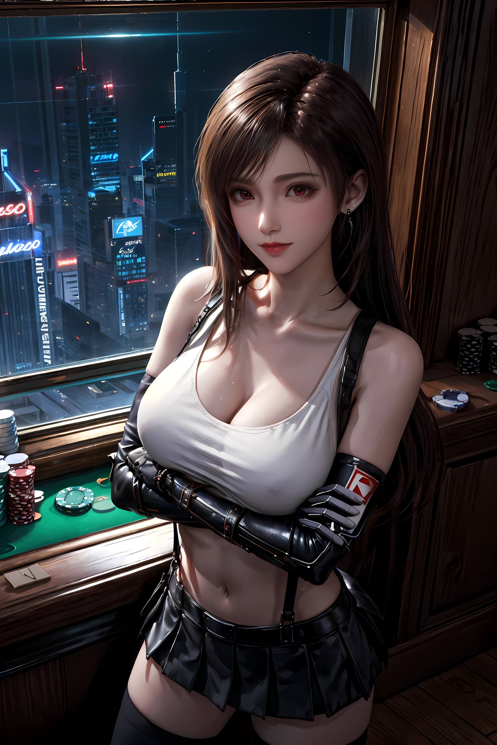 图片[4]-精选AI绘画 134 最终幻想-蒂法[19P]-草丛看图