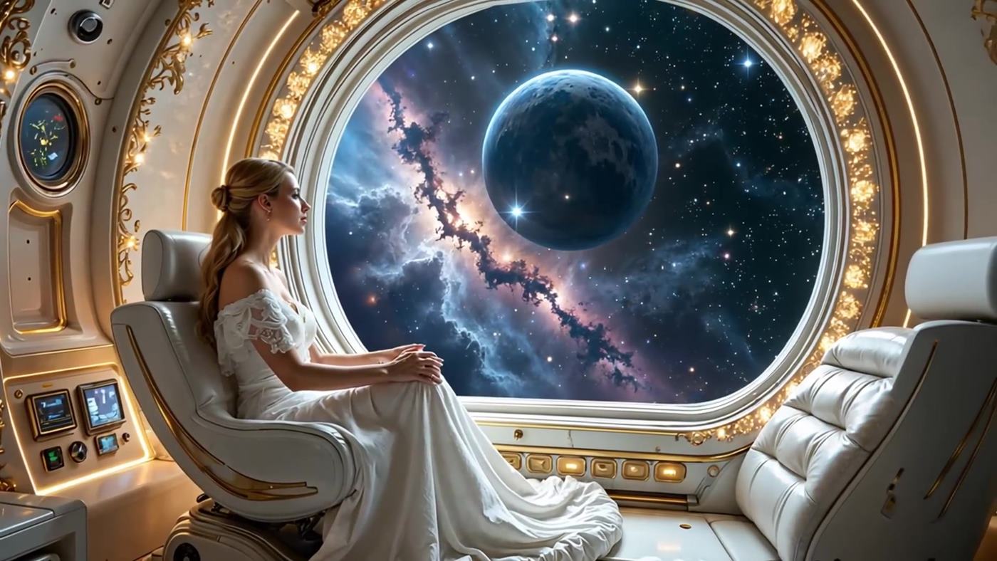 图片[4]-精选[AI Video]Princess of Space Fantasy_ Futuristic Music Video[20P]-草丛看图