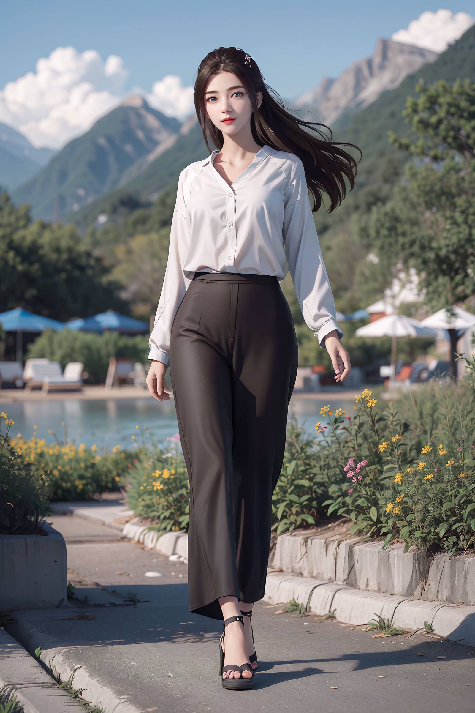 图片[2]-精选AI绘画 130 龙蛇演义-唐紫尘白衬衫[20P]-草丛看图