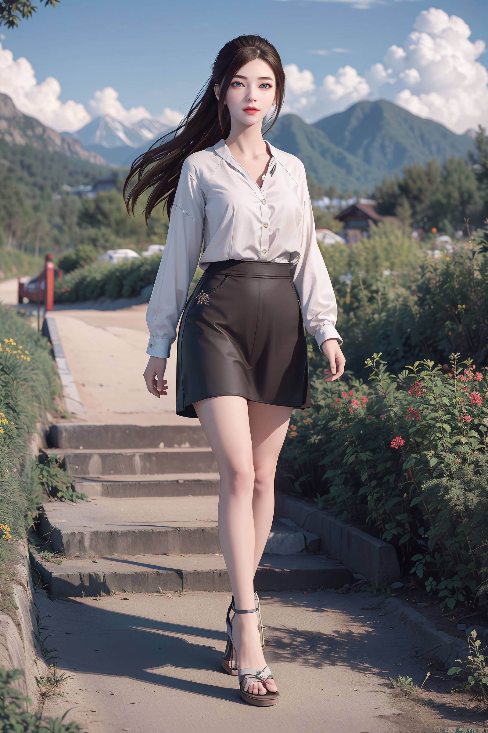 图片[3]-精选AI绘画 130 龙蛇演义-唐紫尘白衬衫[20P]-草丛看图