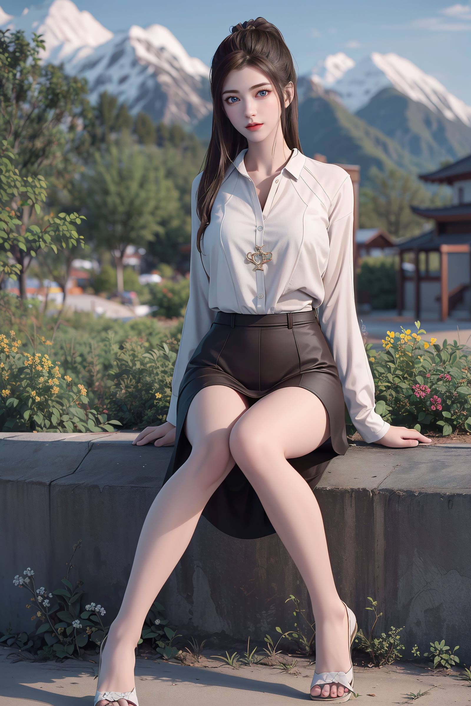 图片[4]-精选AI绘画 130 龙蛇演义-唐紫尘白衬衫[20P]-草丛看图