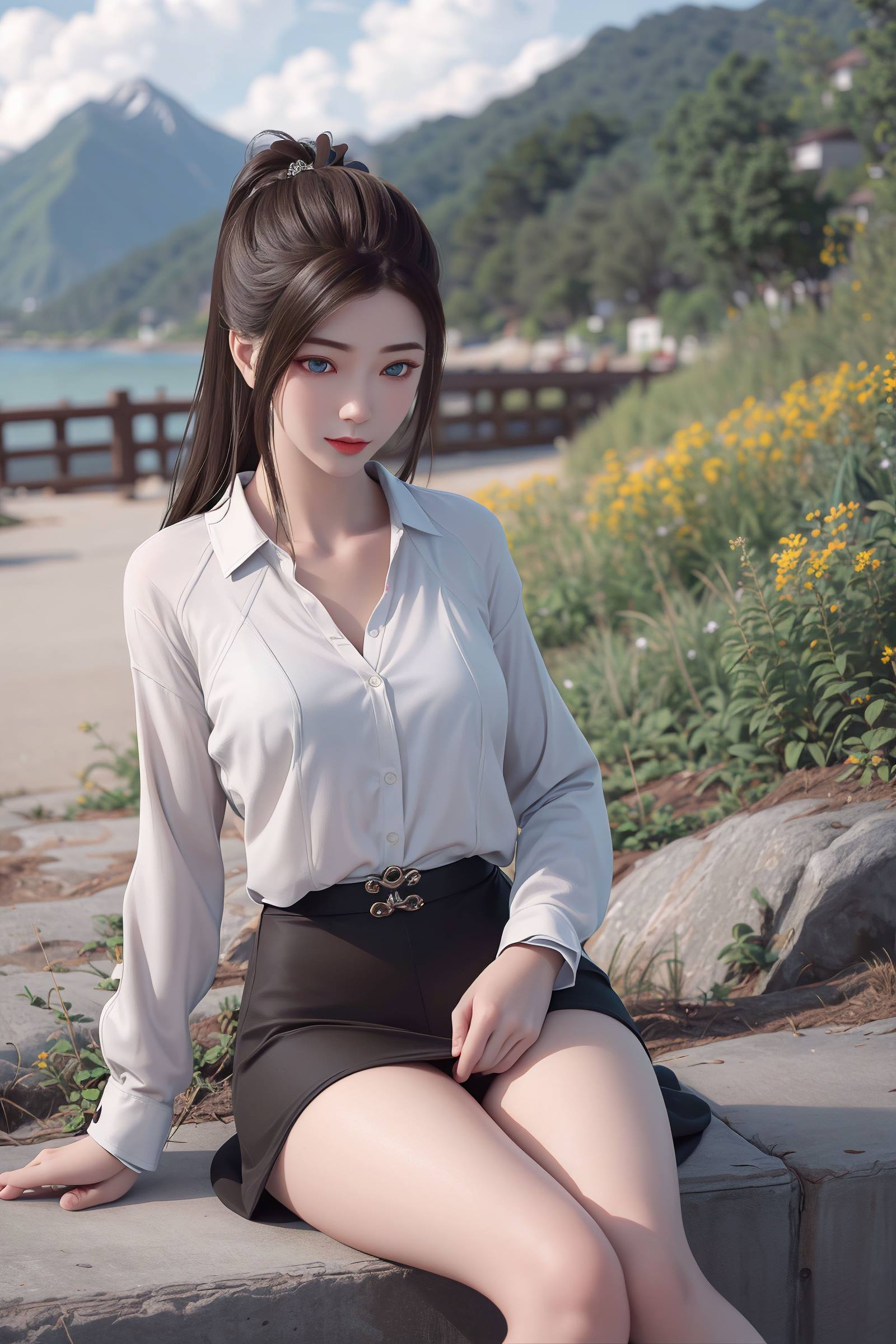 图片[7]-精选AI绘画 130 龙蛇演义-唐紫尘白衬衫[20P]-草丛看图