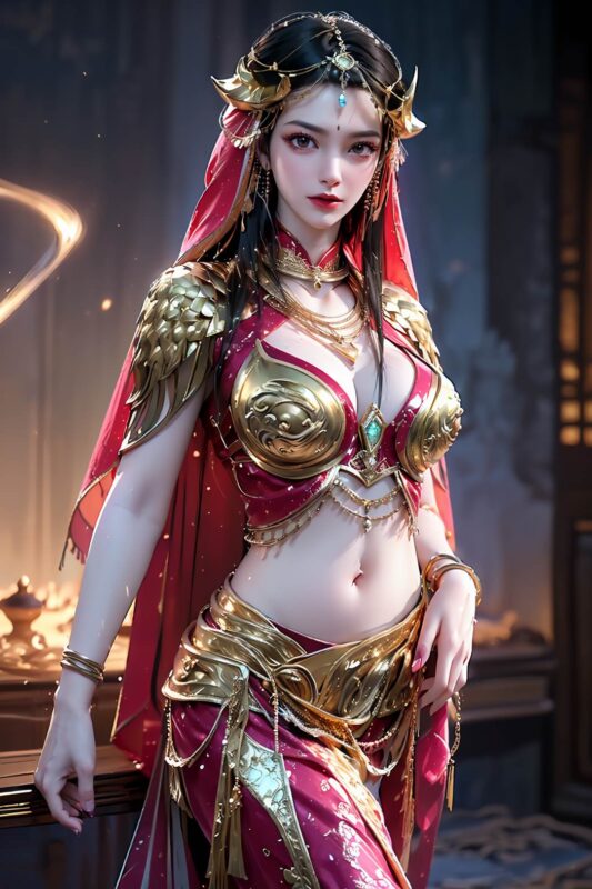 精选AI绘画 725 武动乾坤-穆芊芊[78P]-草丛看图