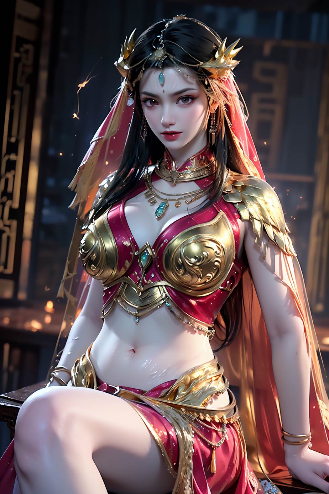 图片[8]-精选AI绘画 725 武动乾坤-穆芊芊[78P]-草丛看图