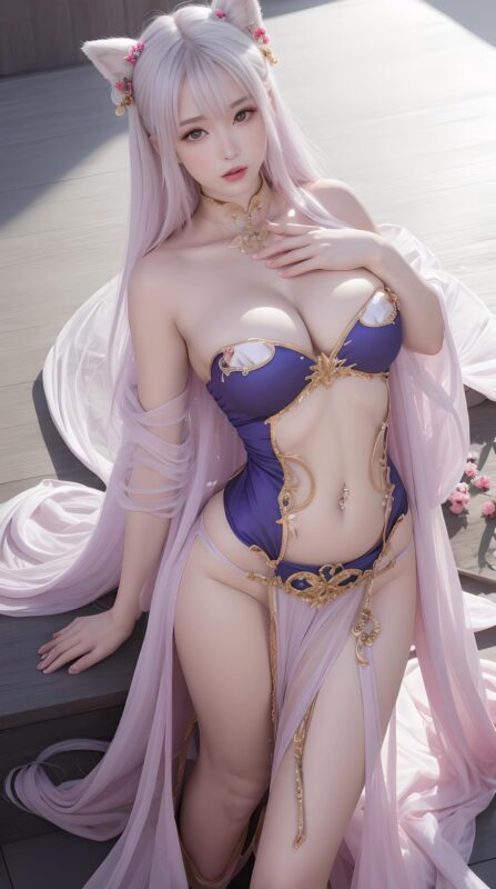 精选AI绘画 063 姓感狐女 [61P]-草丛看图