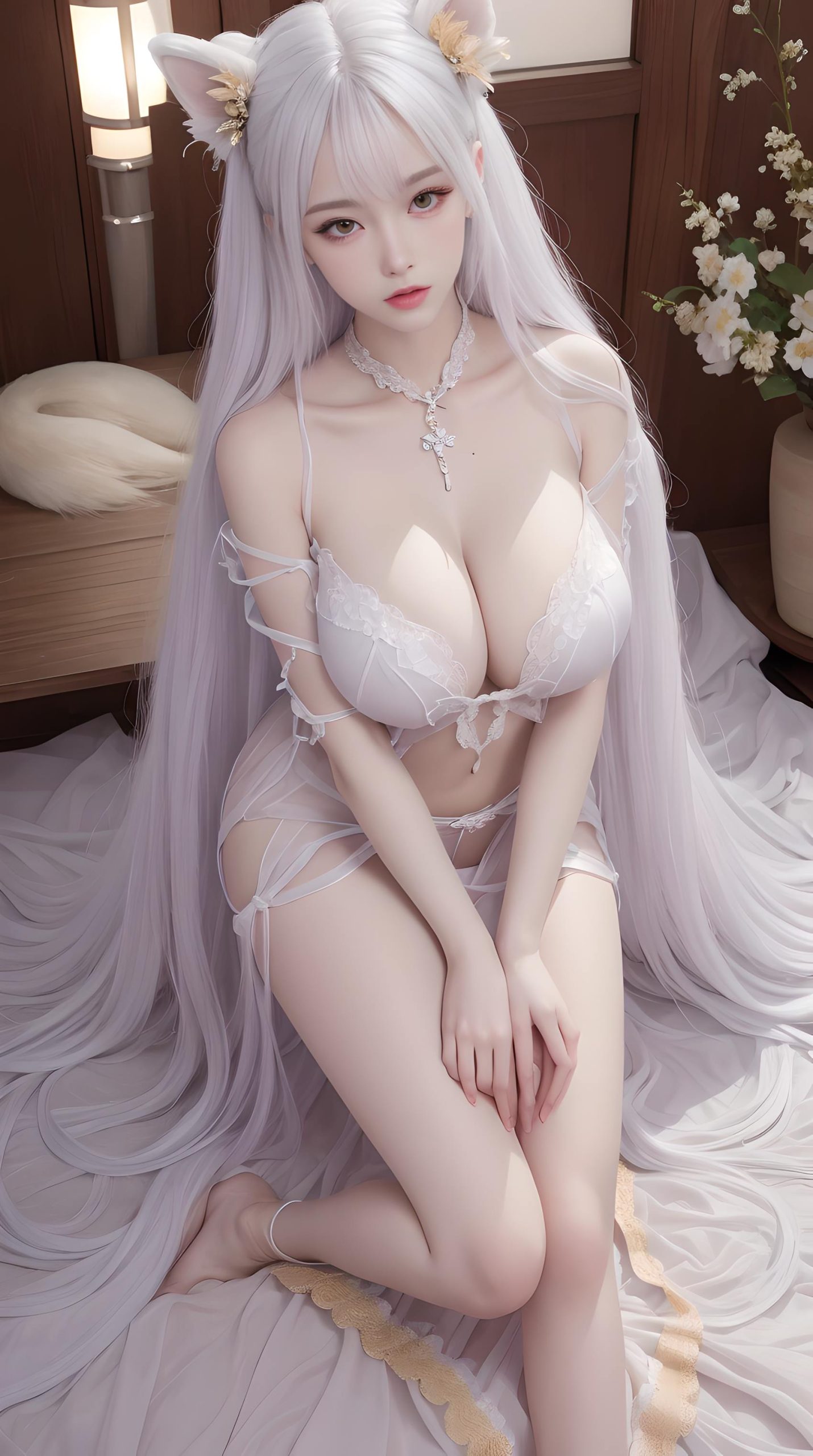 图片[7]-精选AI绘画 063 姓感狐女 [61P]-草丛看图