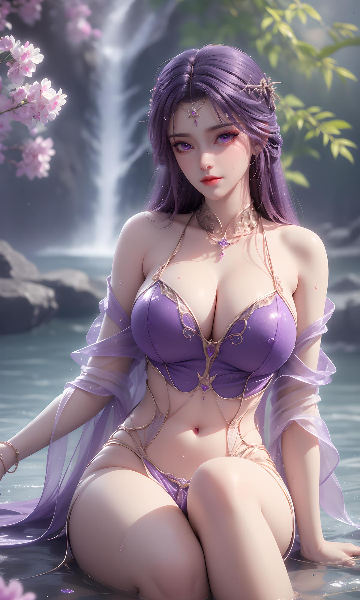 图片[2]-精选AI绘画 632 完美-云曦[21P]-草丛看图