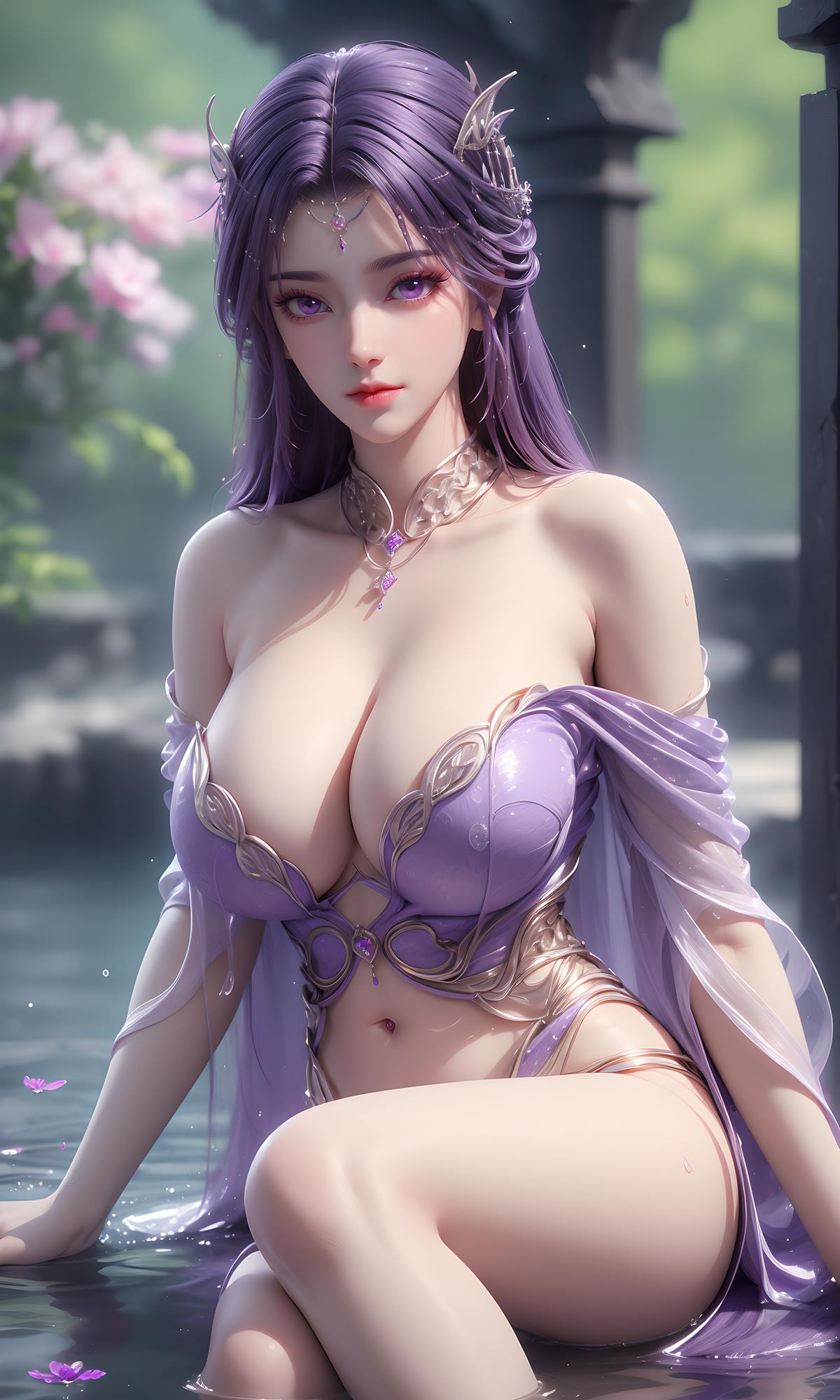 图片[3]-精选AI绘画 632 完美-云曦[21P]-草丛看图