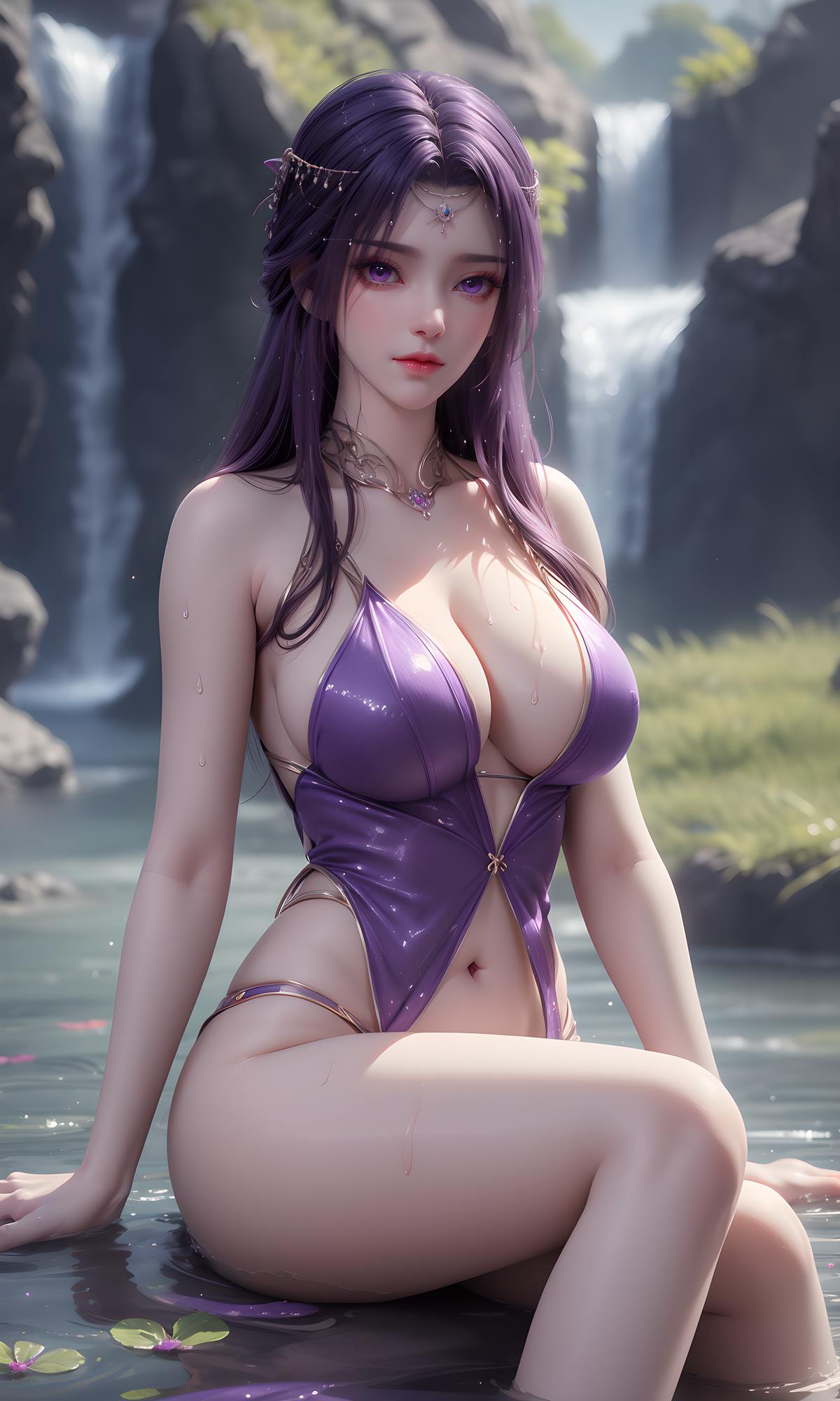 图片[5]-精选AI绘画 632 完美-云曦[21P]-草丛看图