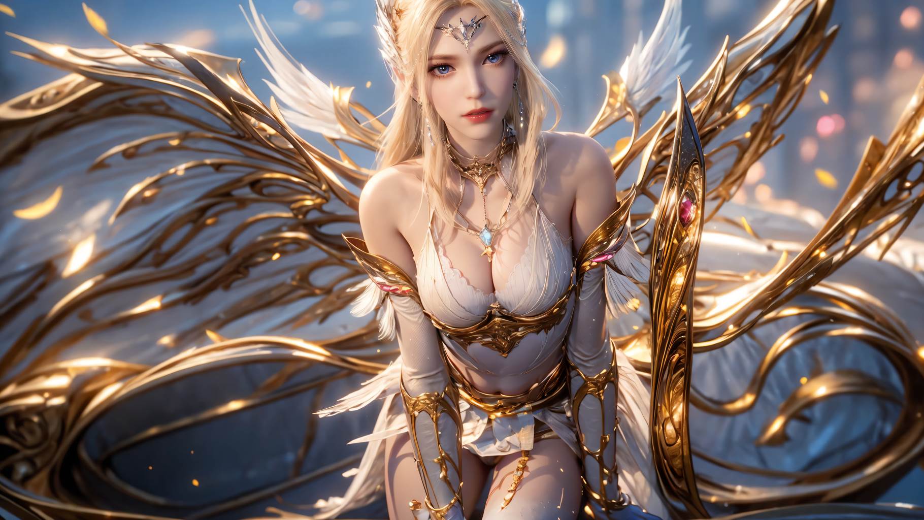 图片[4]-精选AI绘画 759 千仞雪-六翼天使[49P]-草丛看图