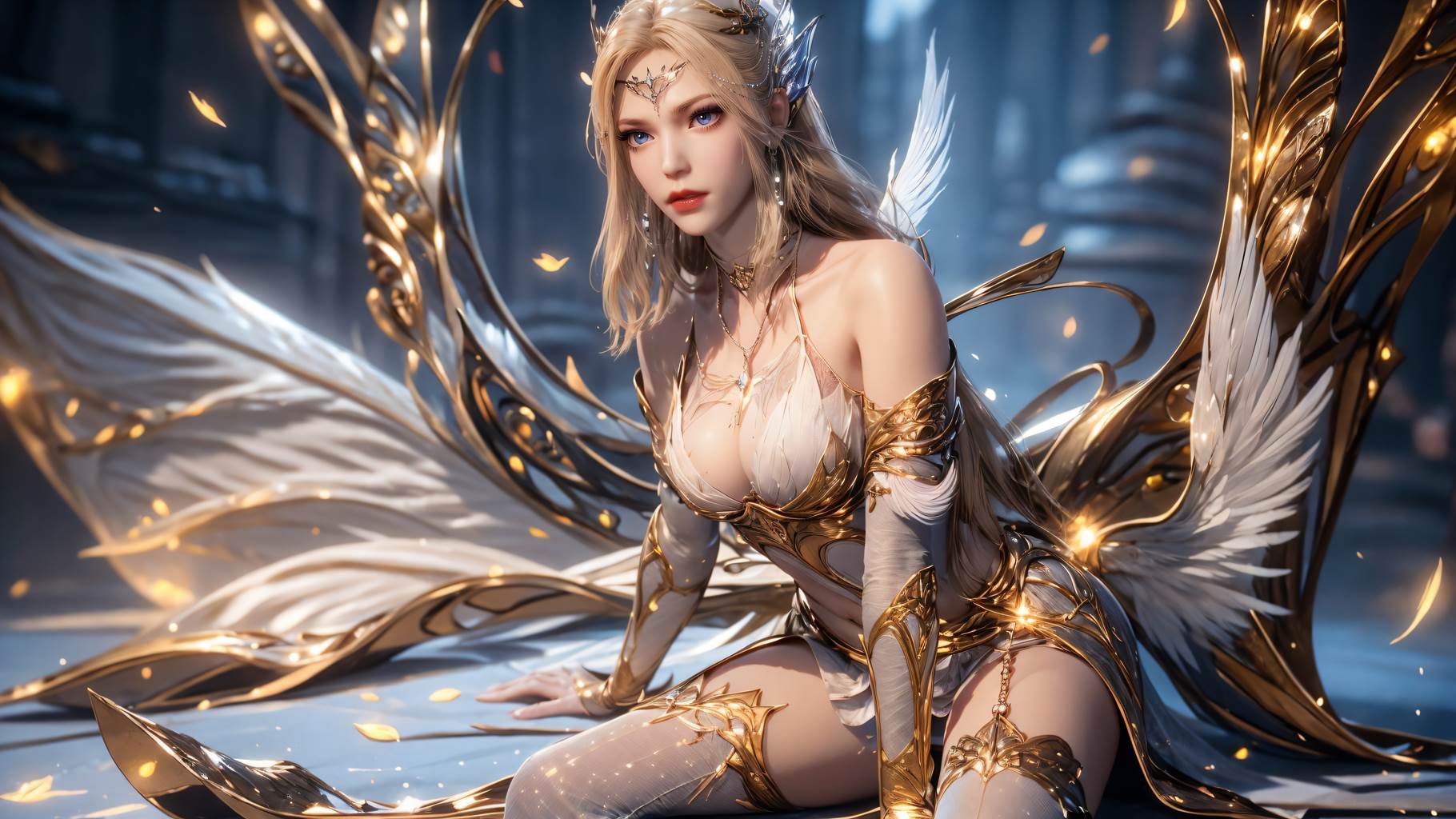 图片[1]-精选AI绘画 759 千仞雪-六翼天使[49P]-草丛看图