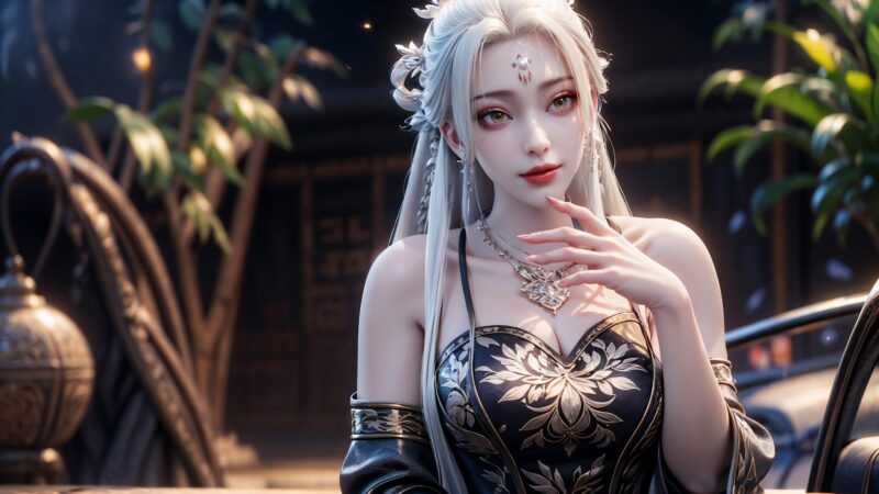 精选AI绘画 423 小白[55P]-草丛看图